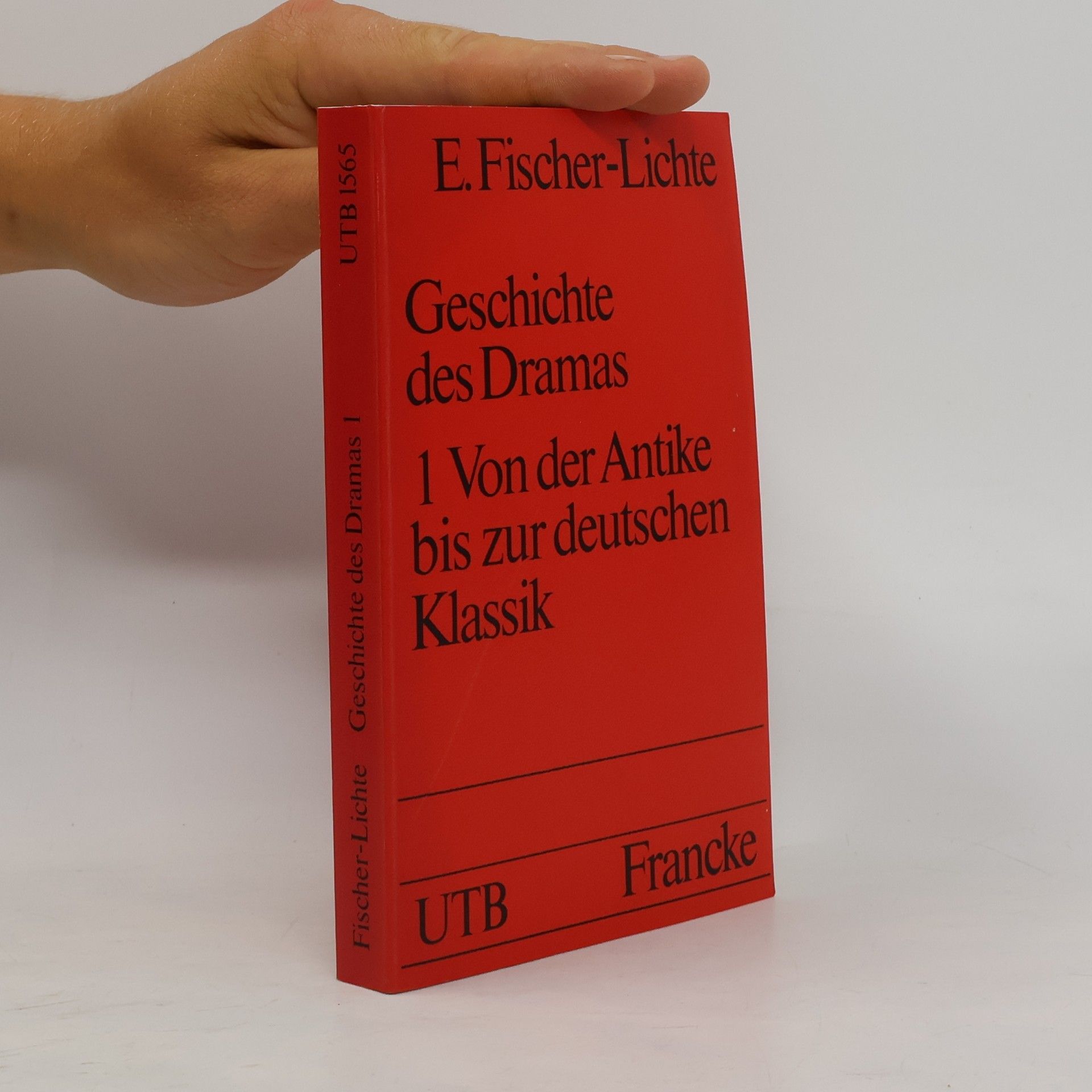Erika Fischer-Lichte Geschichte des Dramas