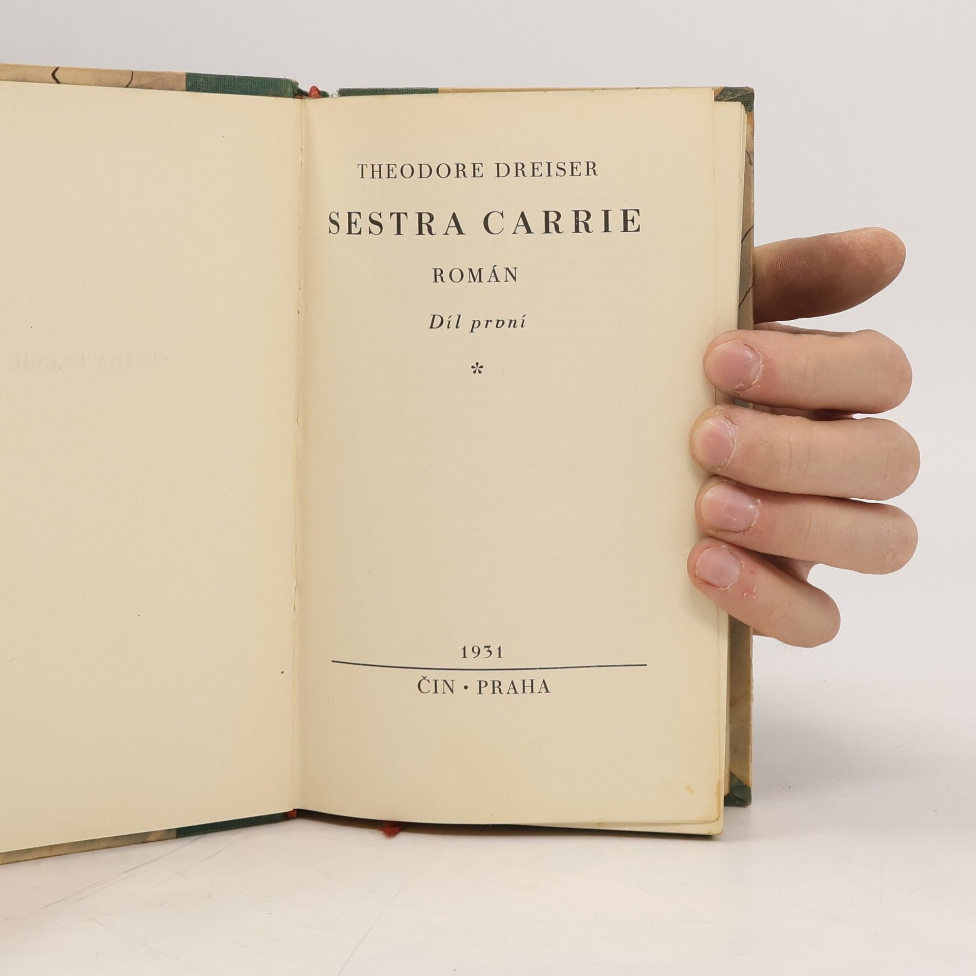 Theodore Dreiser Sestra Carrie I