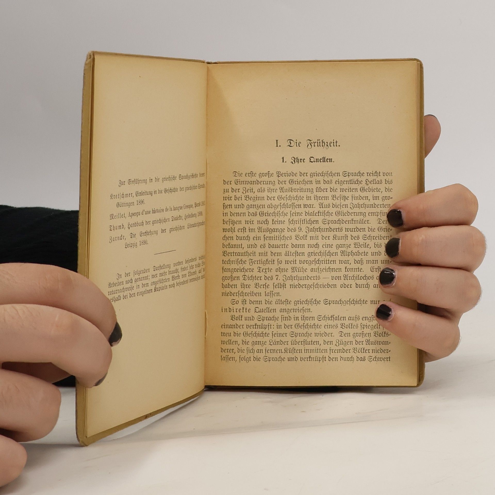 Otto Hoffmann Geschichte der griechischen Sprache I