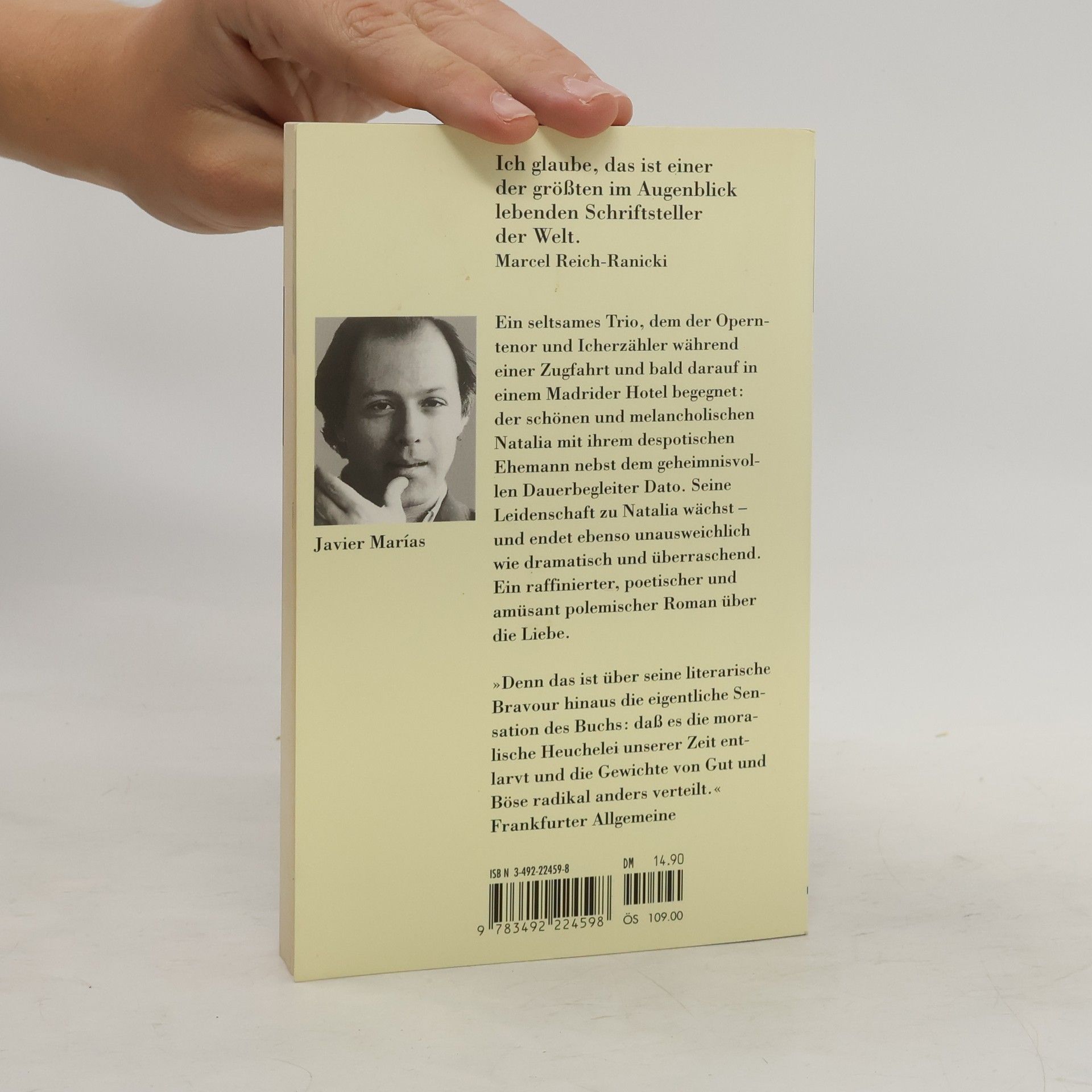 Javier Marías Der Gefühlsmensch