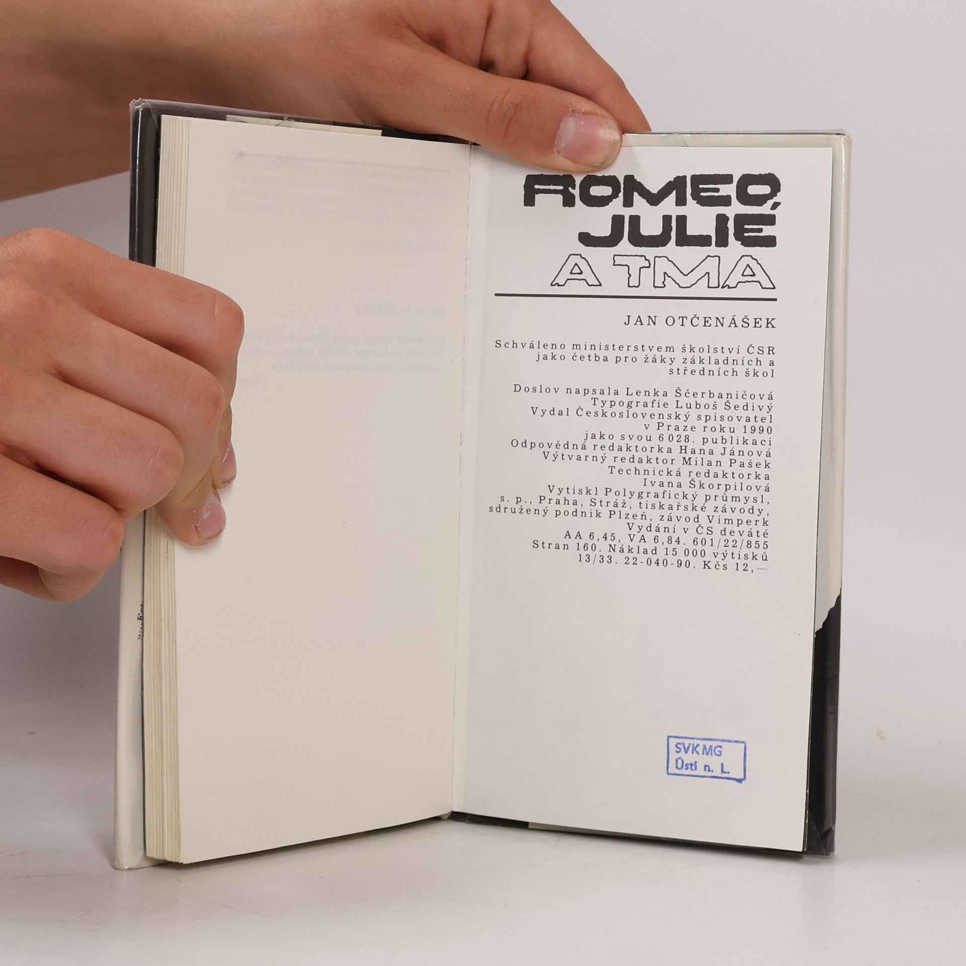 Jan Otčenášek Romeo, Julie a tma