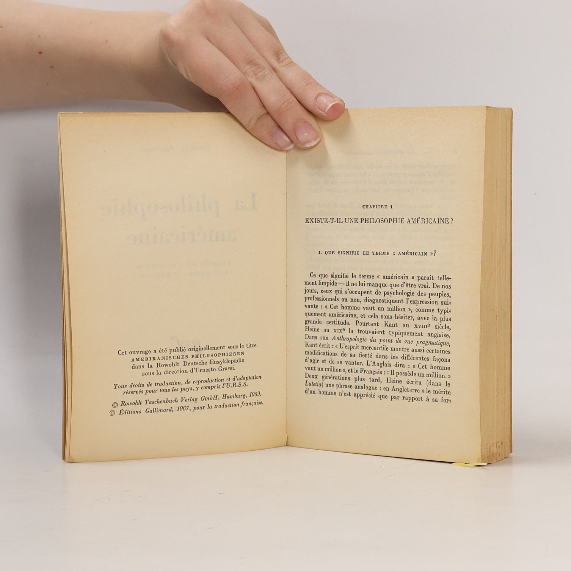 Ludwig Marcuse La philosophie américaine