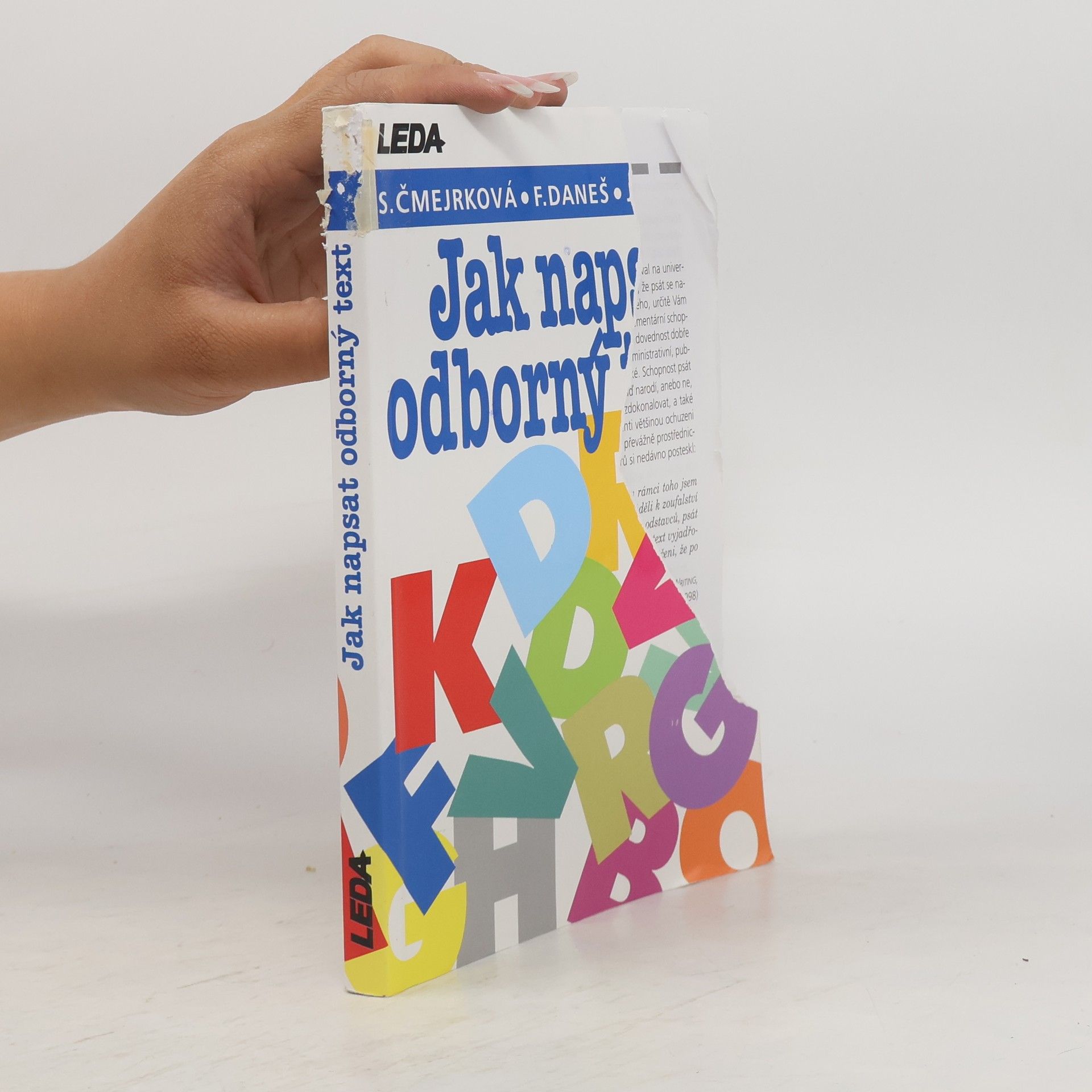 Světla Čmejrková Jak napsat odborný text