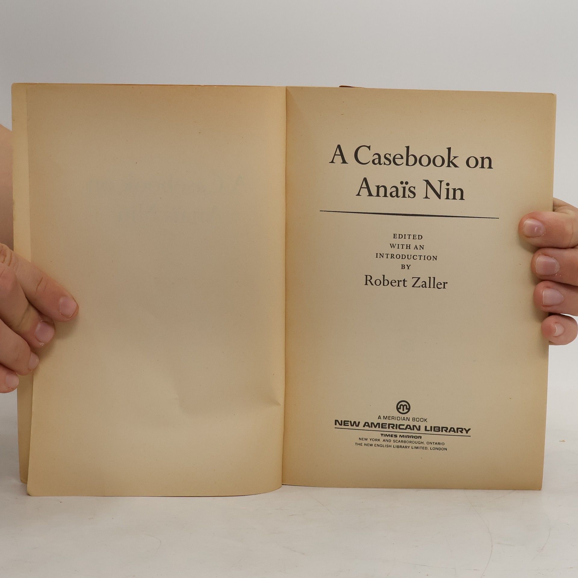 Robert Zaller A Casebook on Anaïs Nin