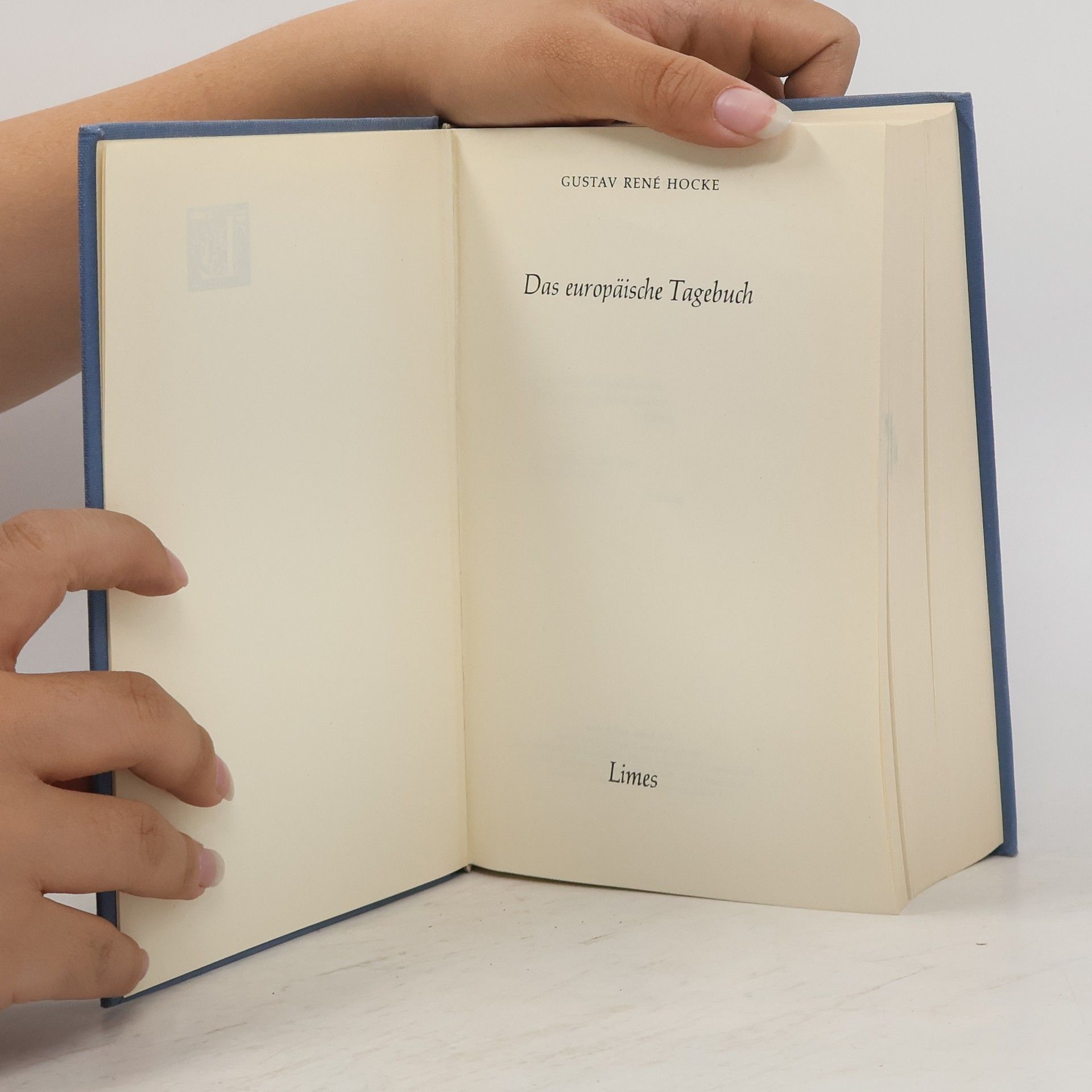 Gustav René Hocke Das europäische Tagebuch