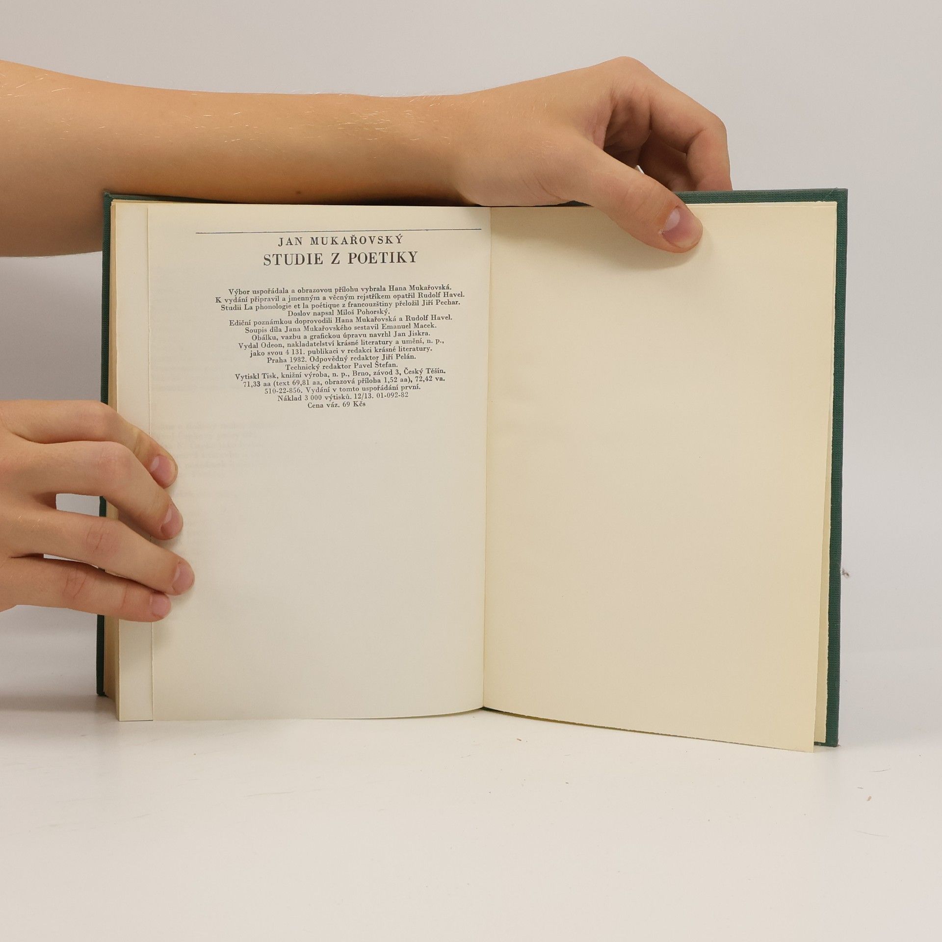 Jan Mukařovský Studie z poetiky