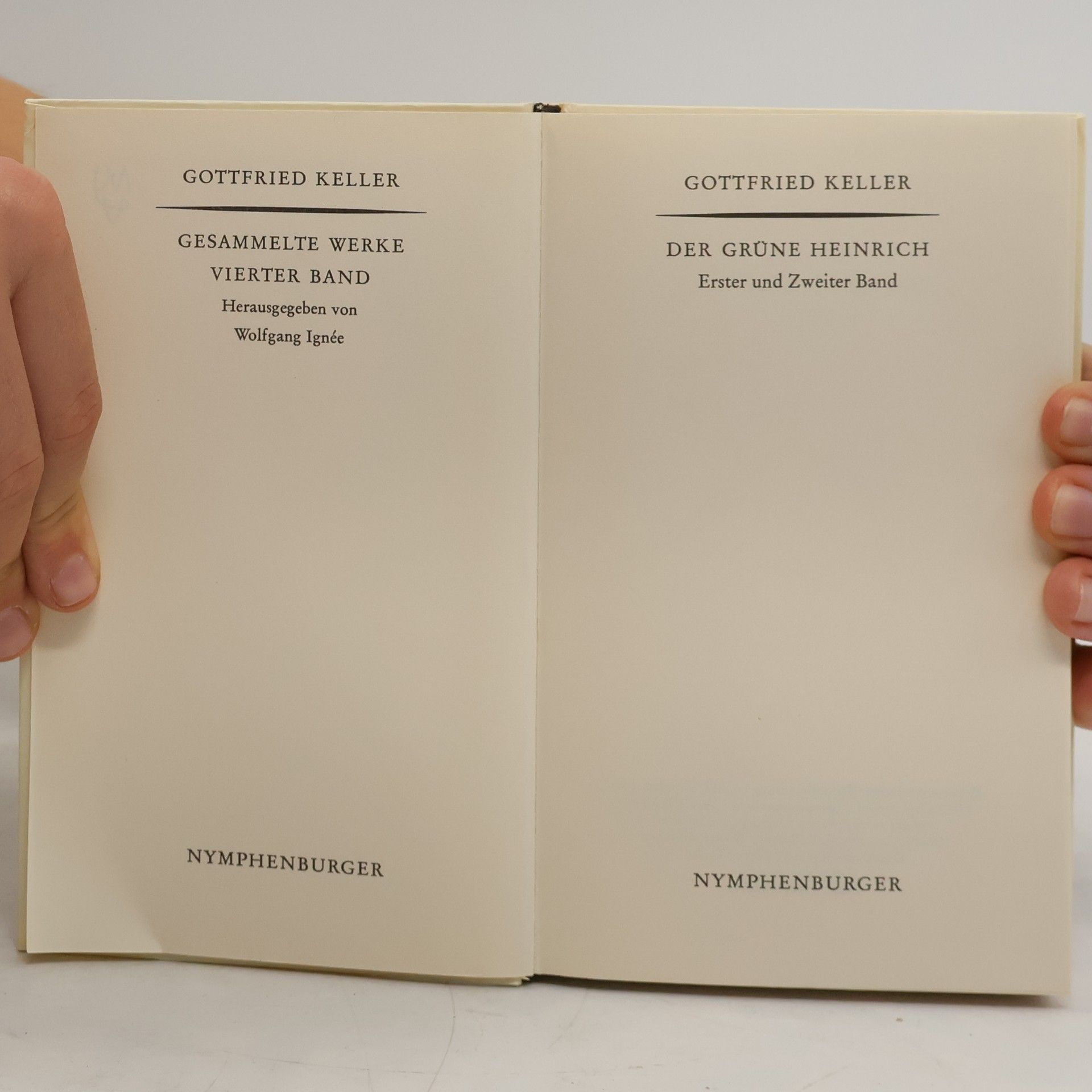 Gottfried Keller Gesammelte Werke. Komplett in 5 Bänden