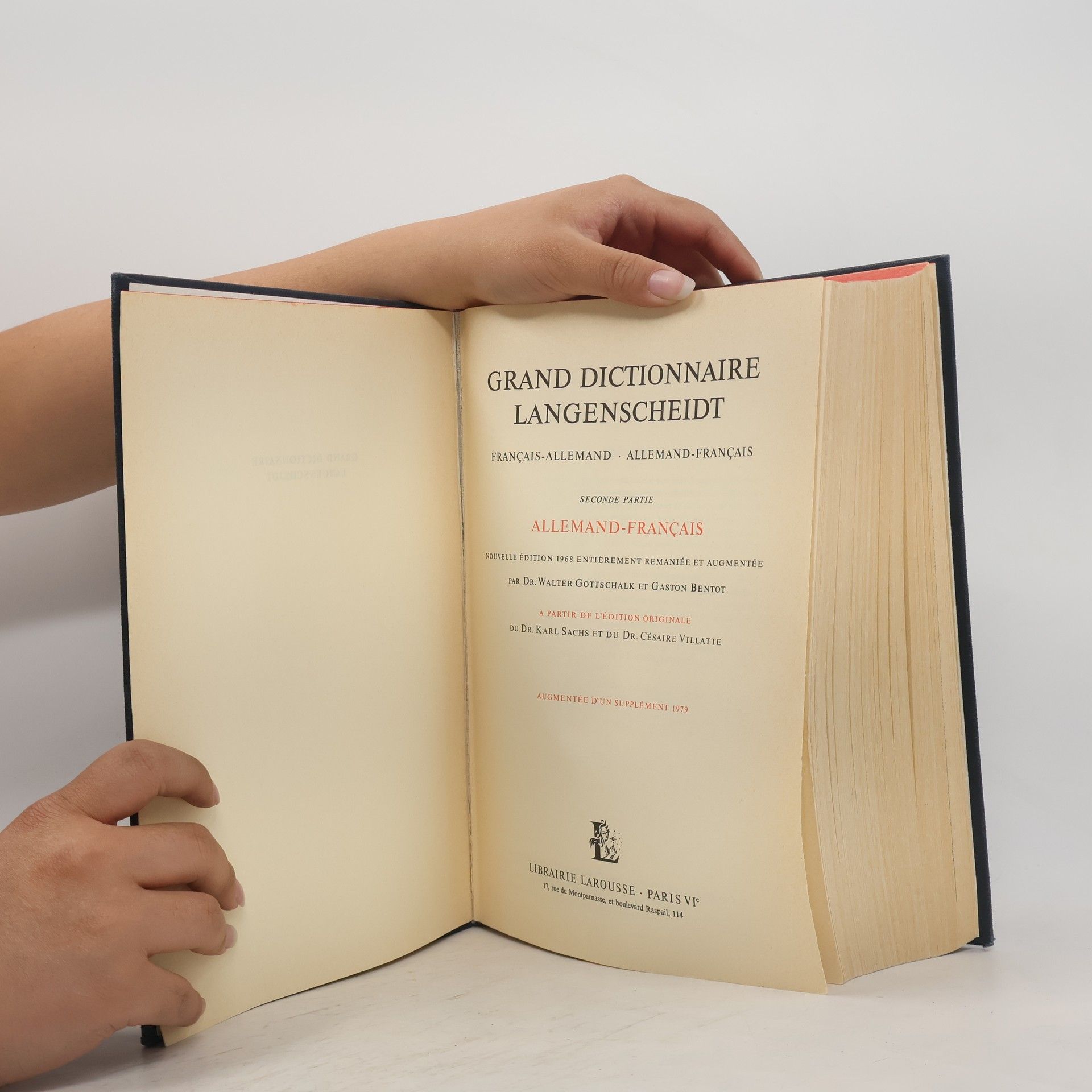AA.VV. Grand dictionnaire Langenscheidt français-allemand, allemand-français. Seconde partie. Allemand-français