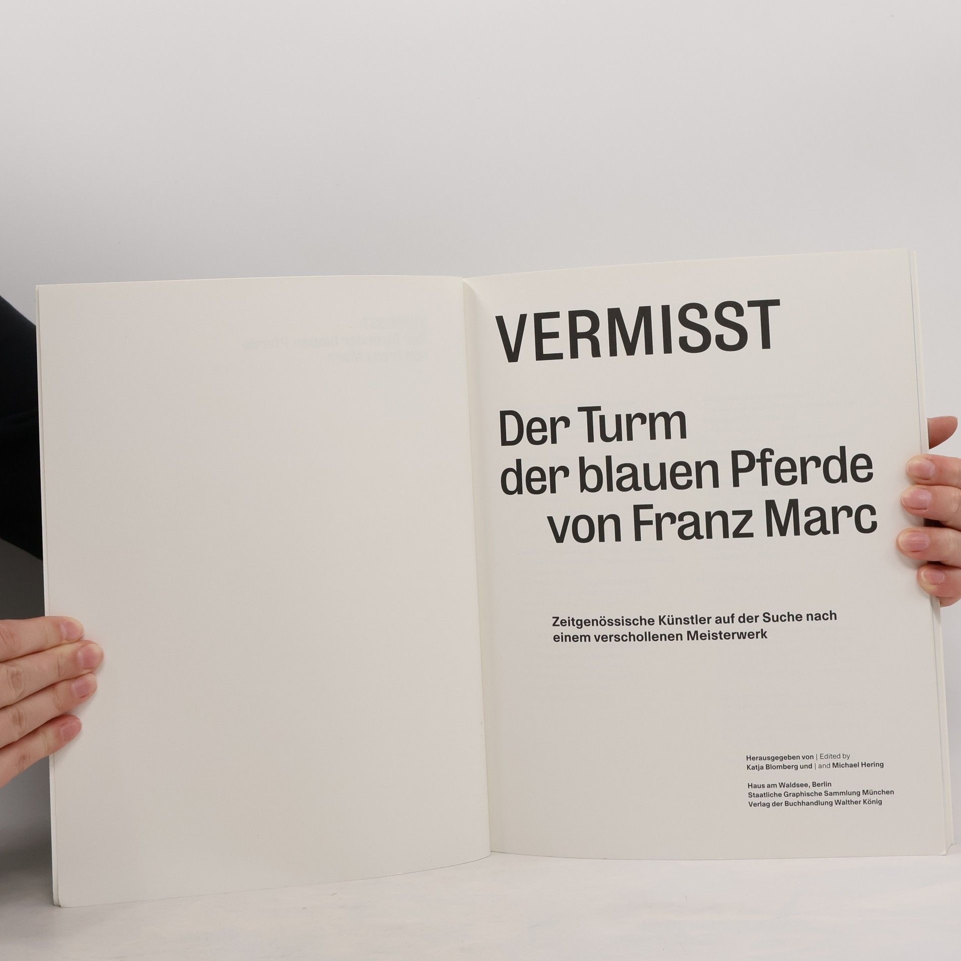 Katja Blomberg Vermisst - Der Turm der blauen Pferde von Franz Marc
