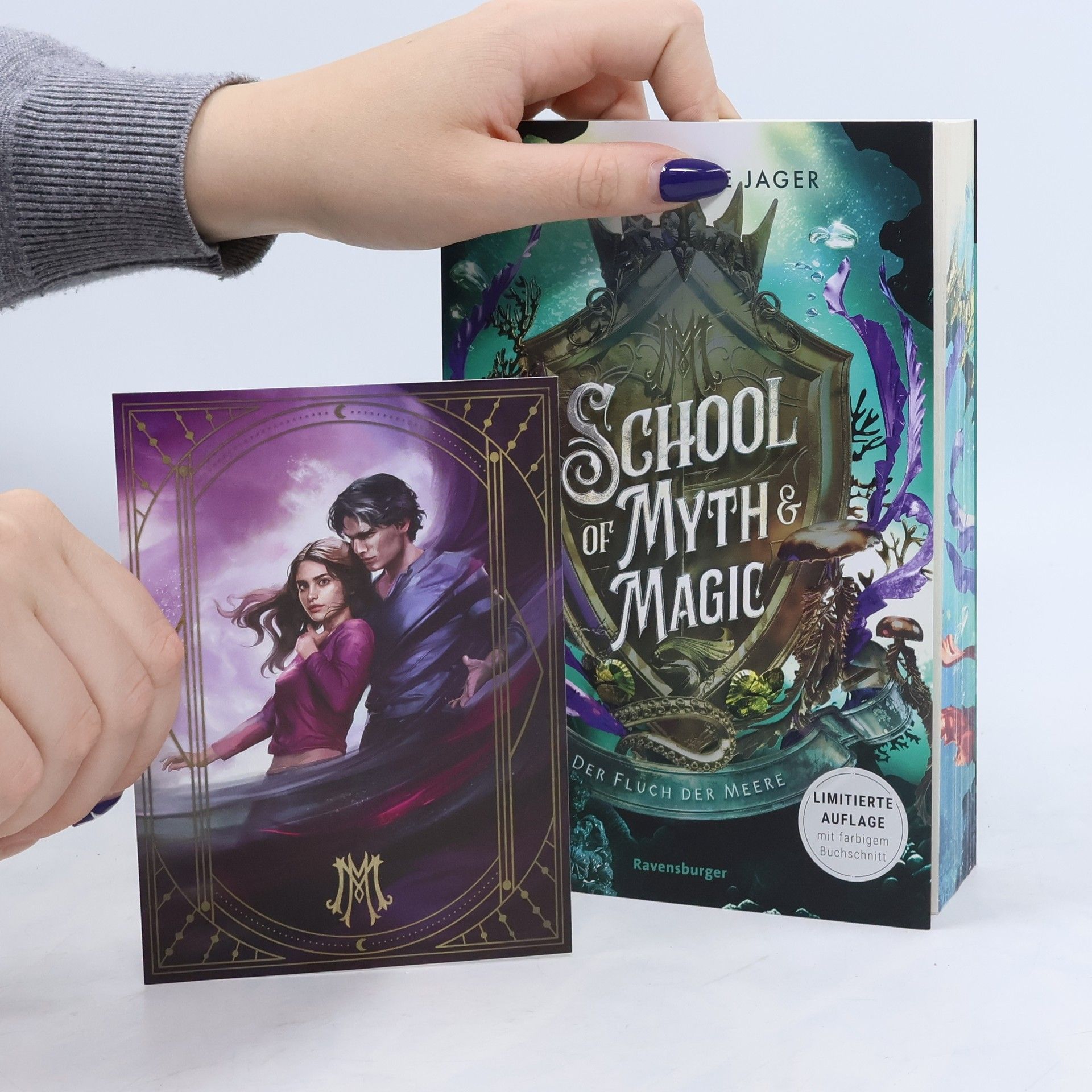 Jennifer Alice Jager School of Myth & Magic, Band 2: Der Fluch der Meere (Limitierte Auflage mit Farbschnitt)