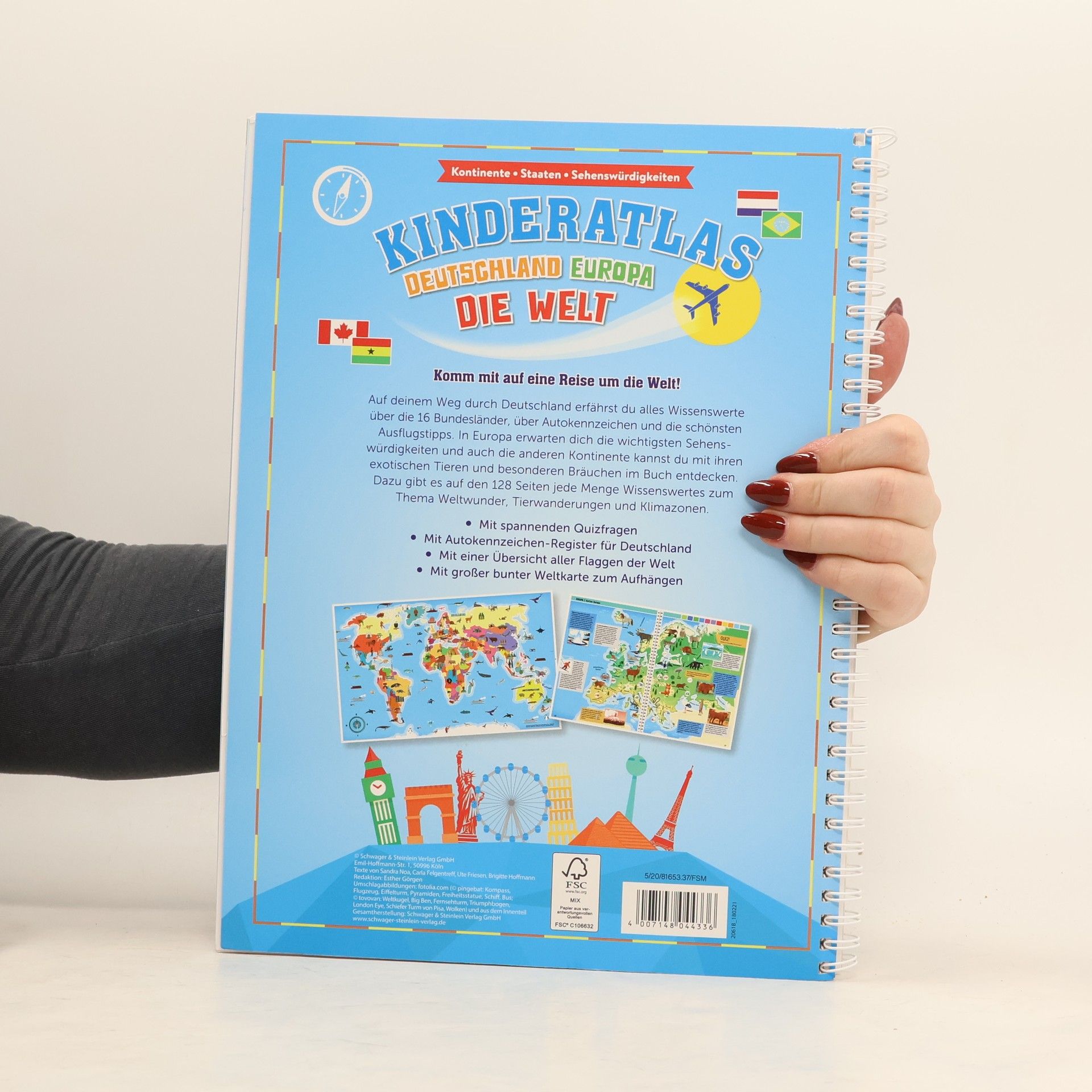Autorenkollektiv Kinderatlas. Deutschland. Europa. Die Welt