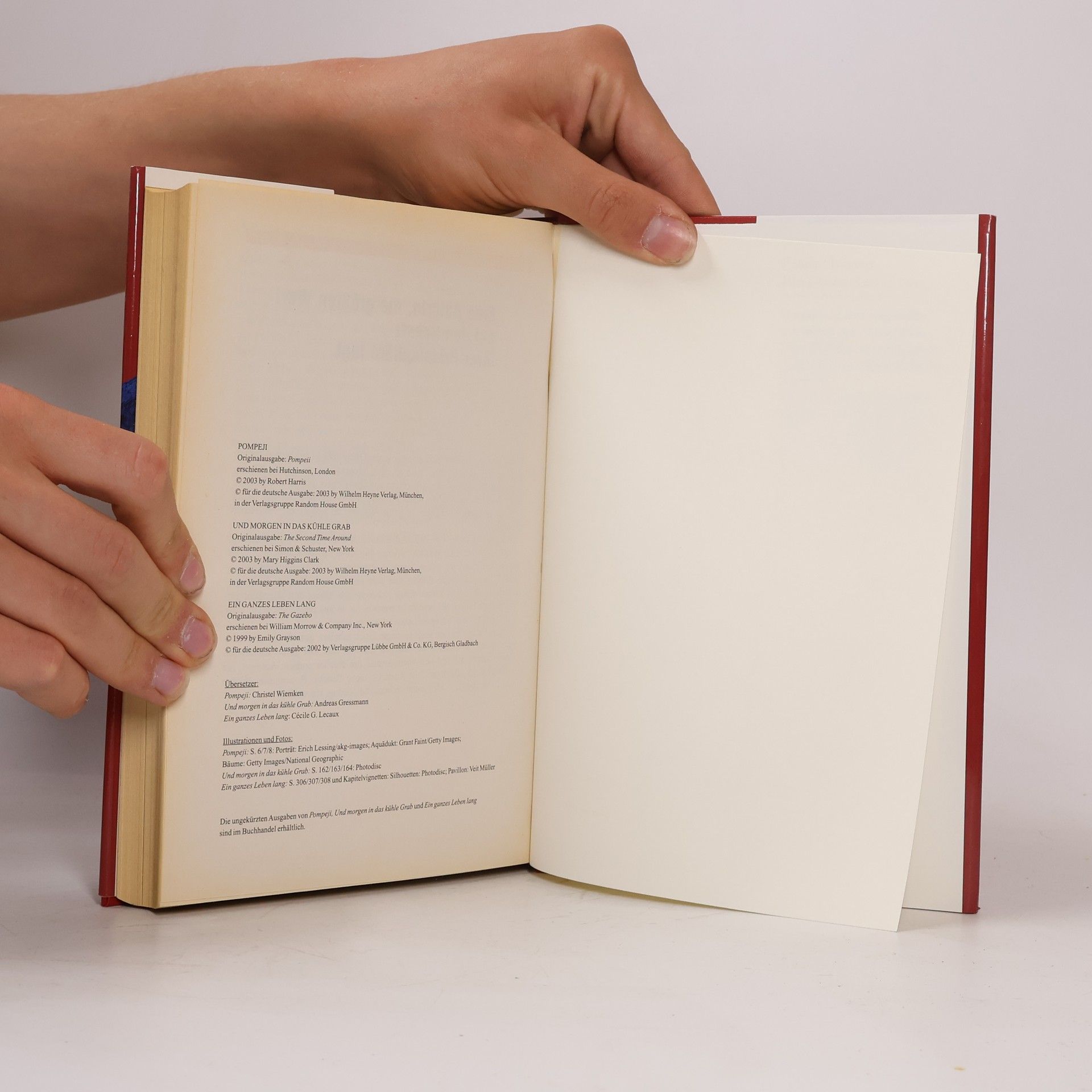 Mary Higgins Clark Readers Digest Auswahlbücher. Pompeji. Und Morgen in das Kühle grab. Ein ganzes leben Lang