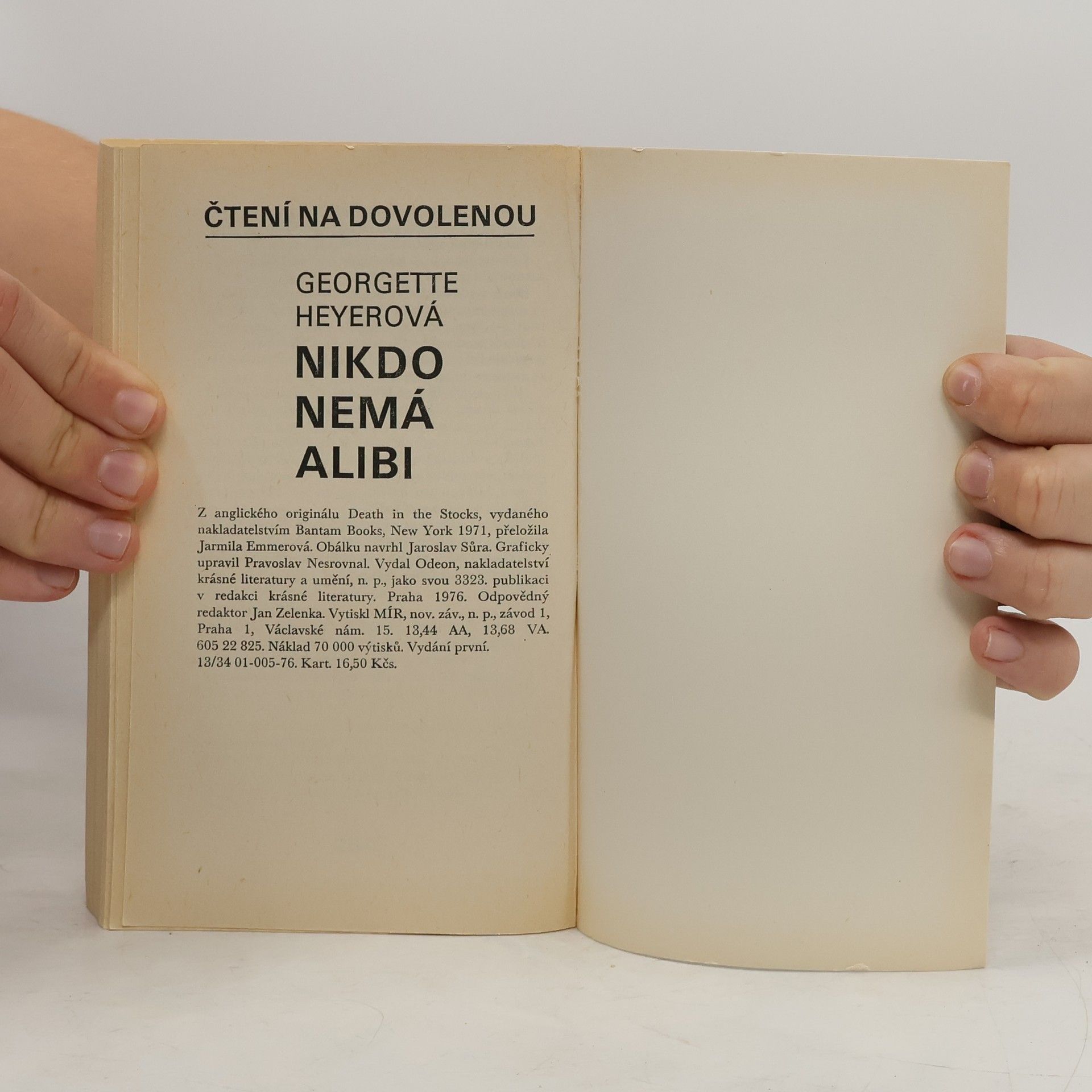 Georgette Heyer Nikdo nemá alibi