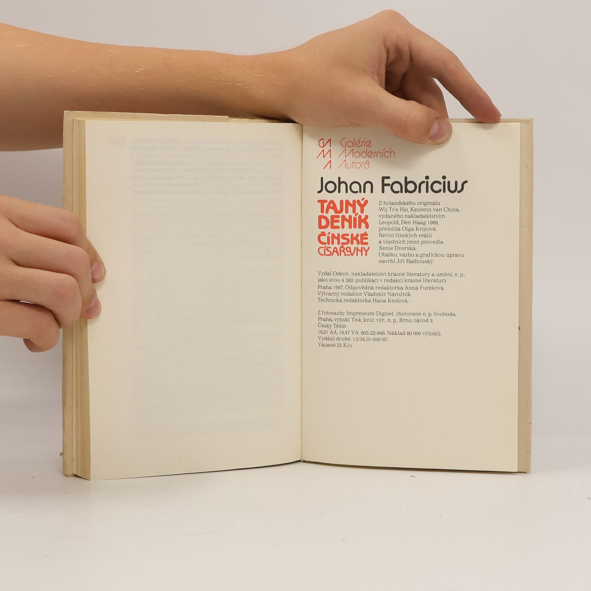 Johan Fabricius Tajný deník čínské císařovny