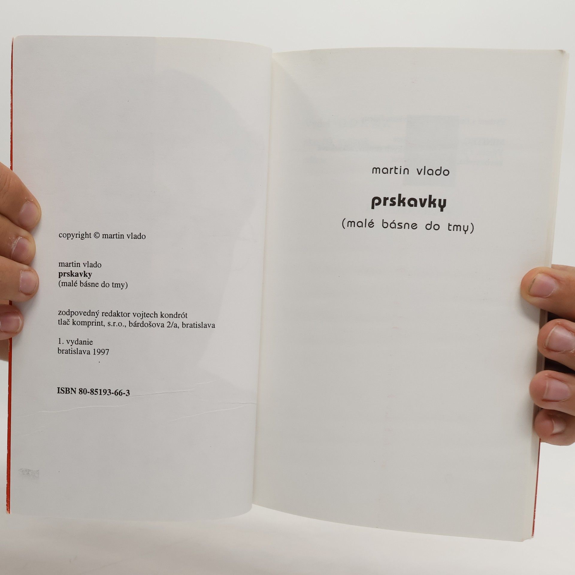 Martin Vlado Prskavky (malé básne do tmy)
