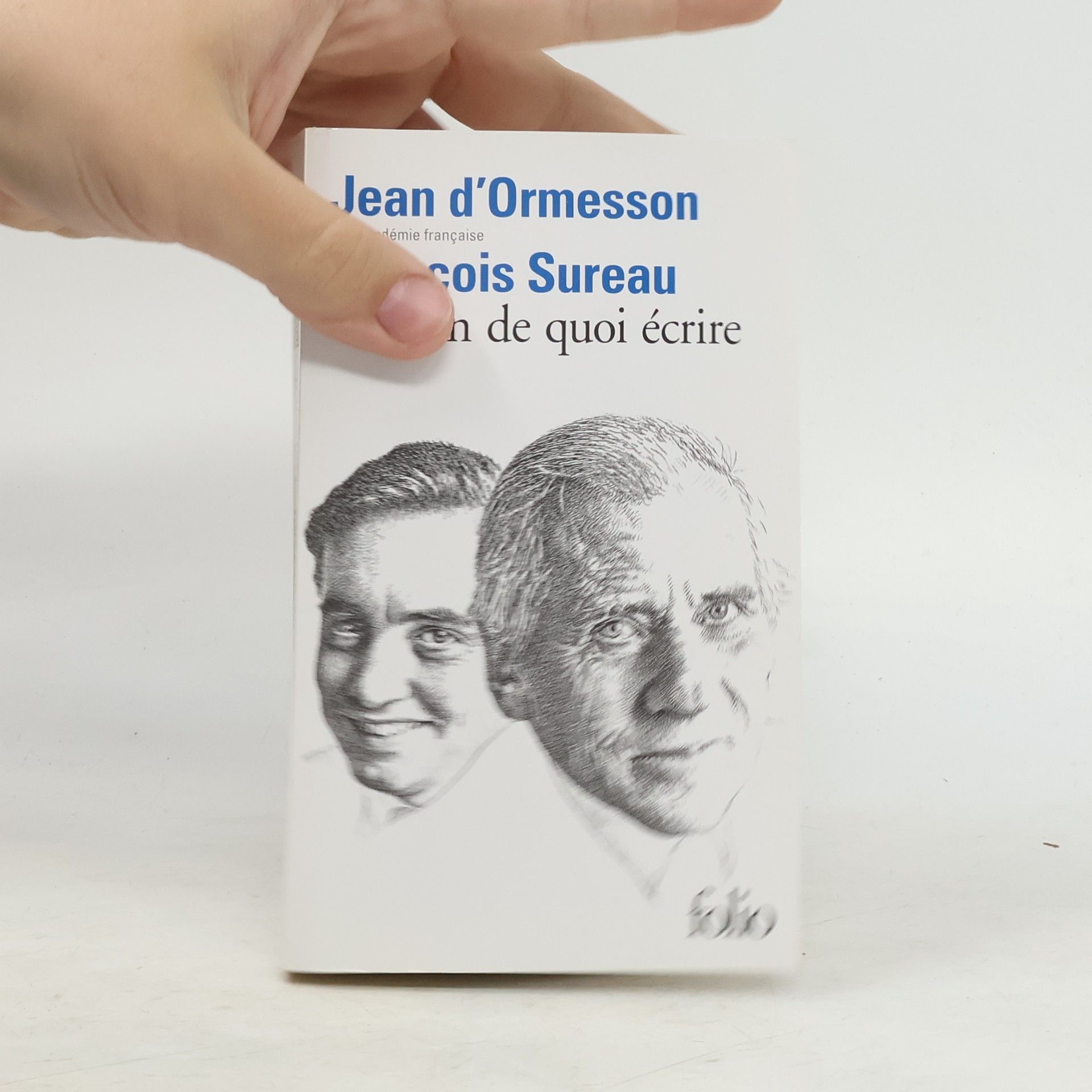 François Sureau Garcon de Quoi Ecrire