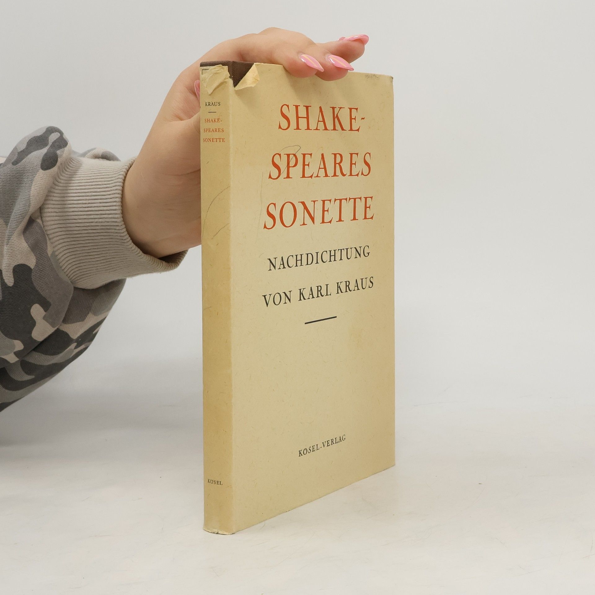 Karl Kraus Shakespeares Sonette. Nachdichtung