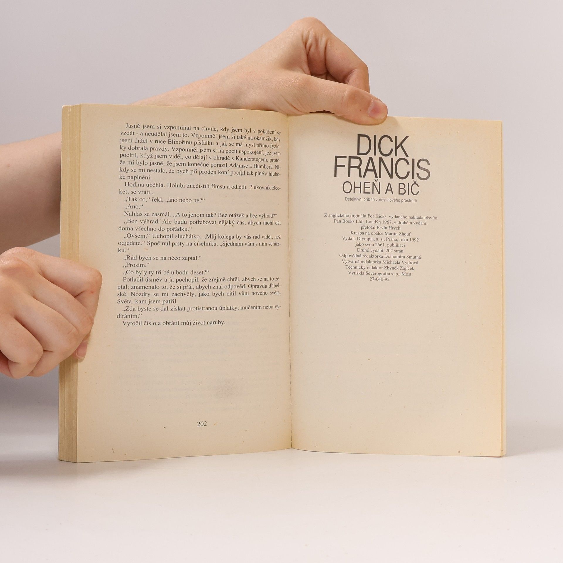 Dick Francis Oheň a bič