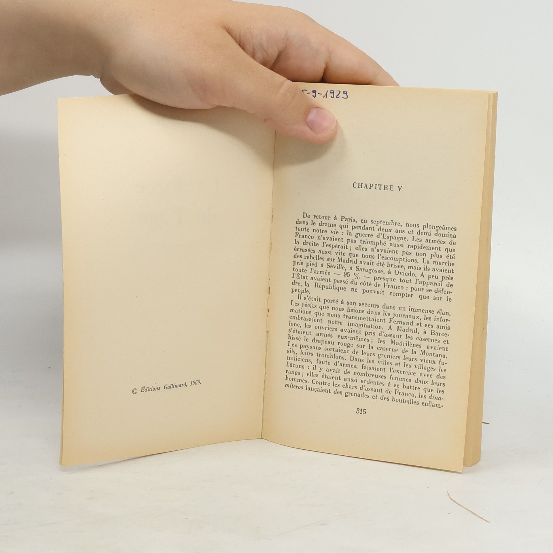 Simone de Beauvoir La force de l'âge - Texte intégral