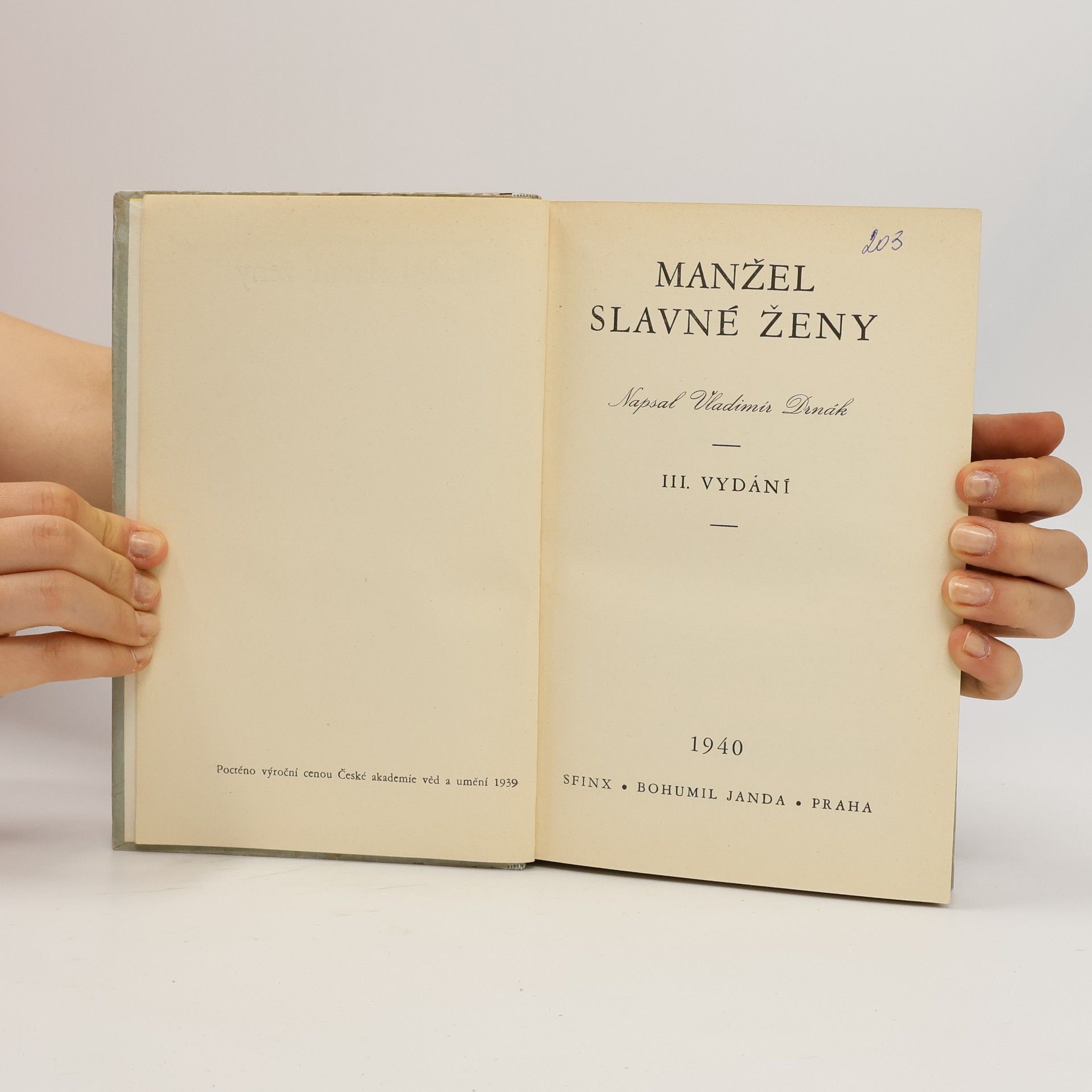 Vladimír Drnák Manžel slavné ženy