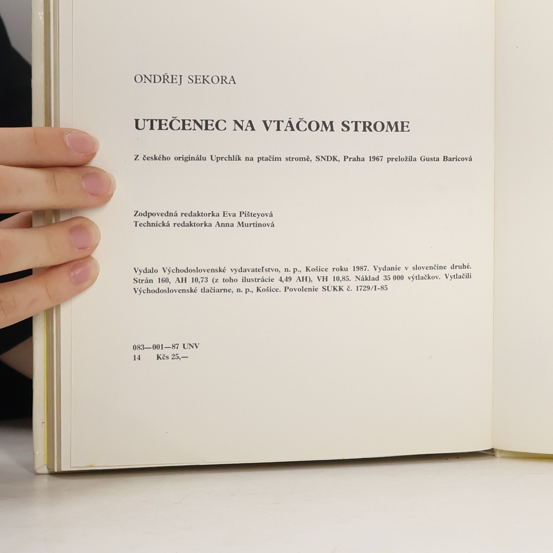 Ondřej J. Sekora Utečenec na vtáčom strome