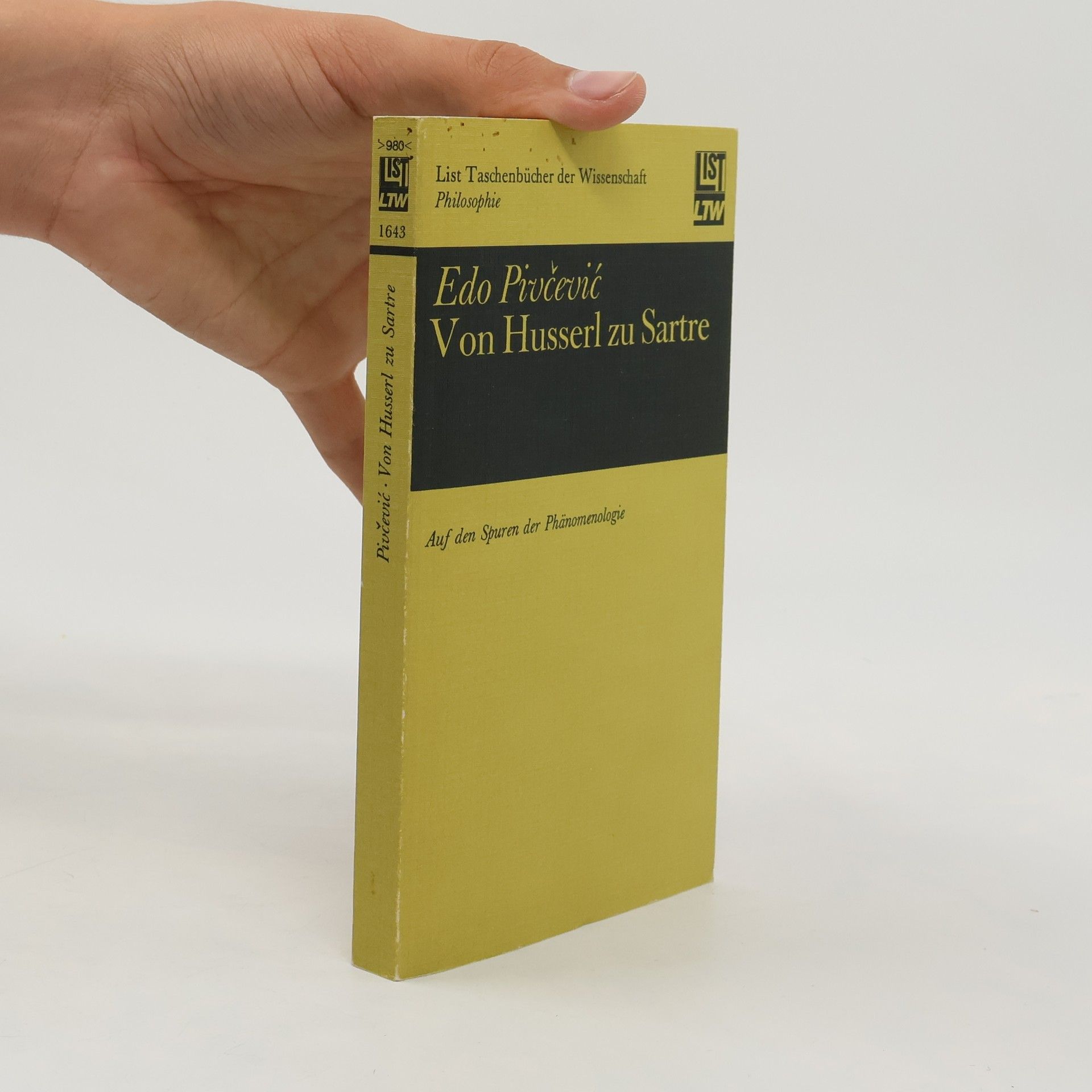 Edo Pivčević Von Husserl zu Sartre