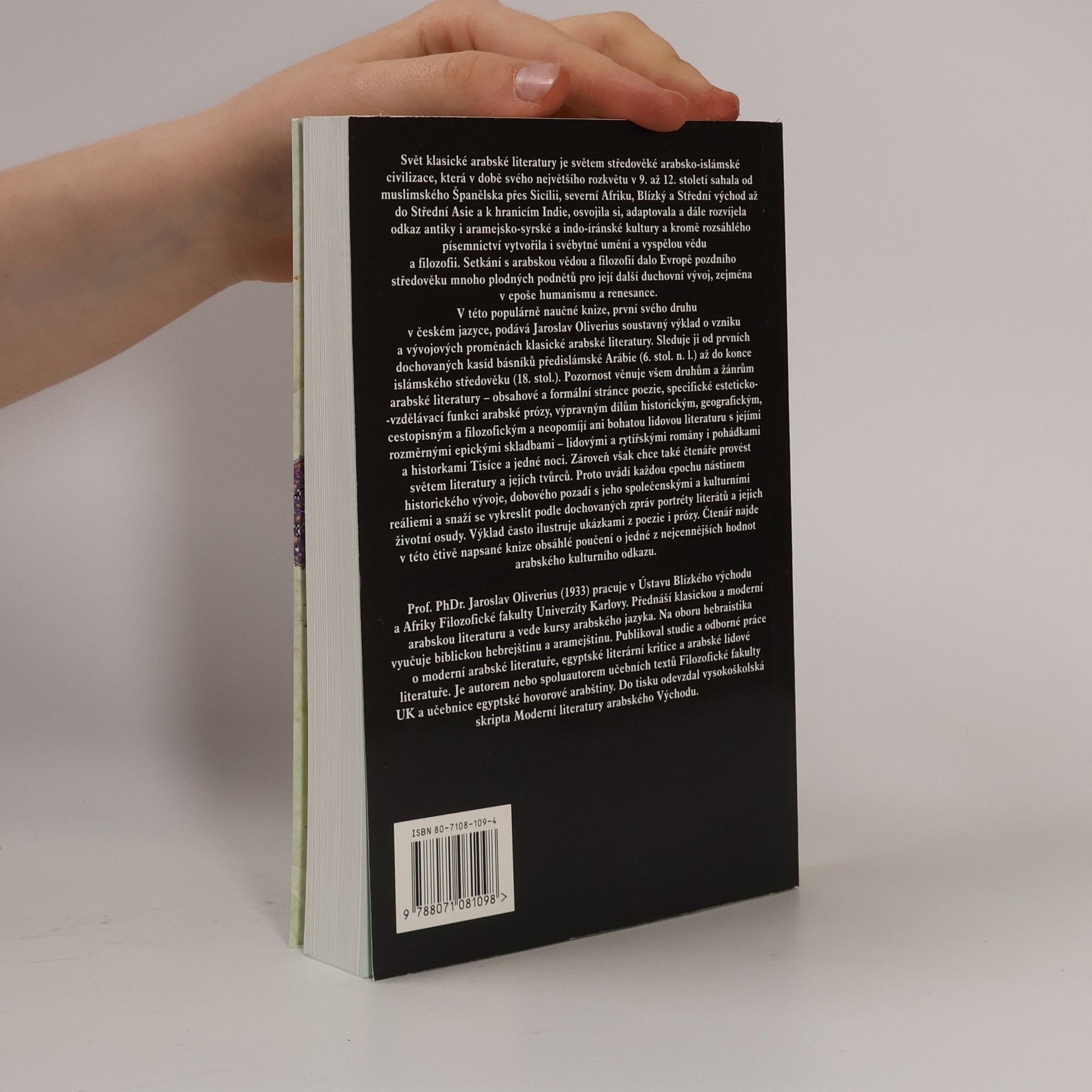 Jaroslav Oliverius Svět klasické arabské literatury