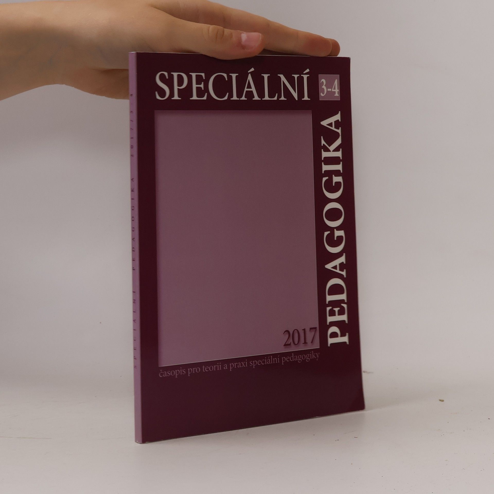 AA.VV. Speciální pedagogika 3-4/2017