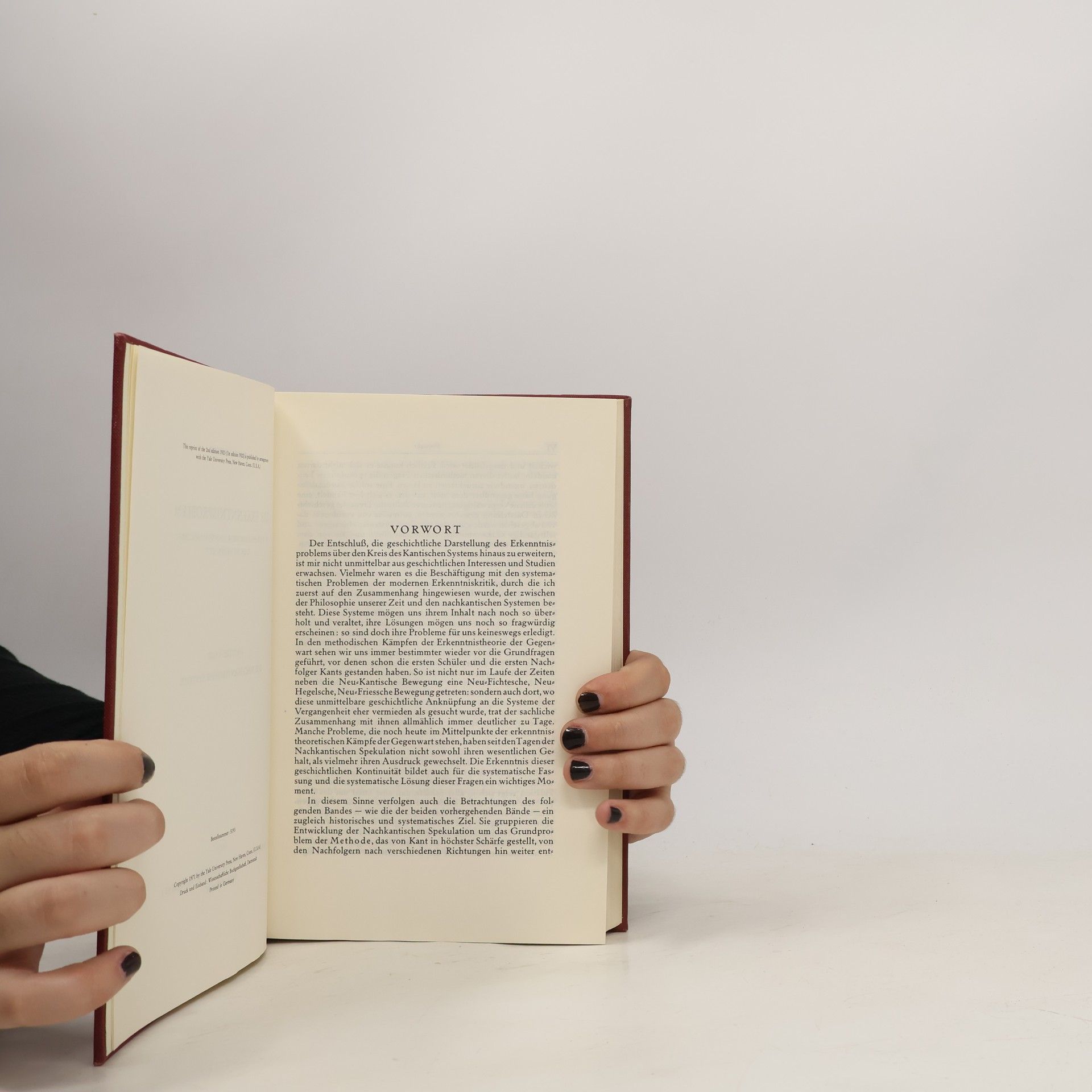Ernst Cassirer Das Erkentnisproblem in der Philosophie und Wissenschaft der neueren Zeit. III. Band