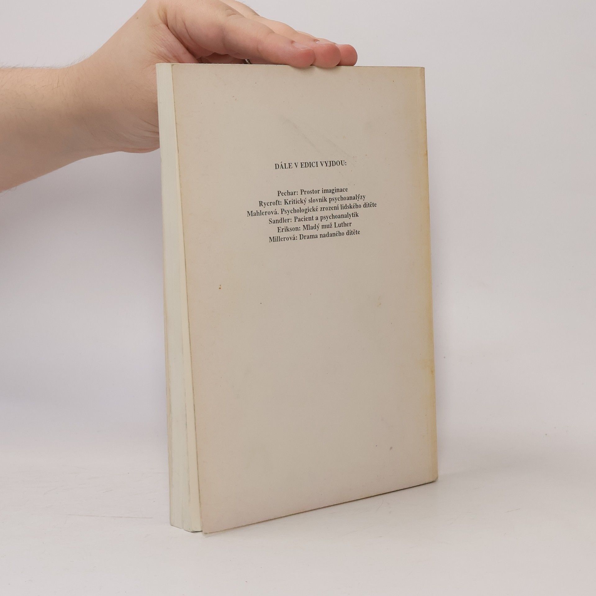 R. Blanck Ego-psychologie: Teorie a praxe