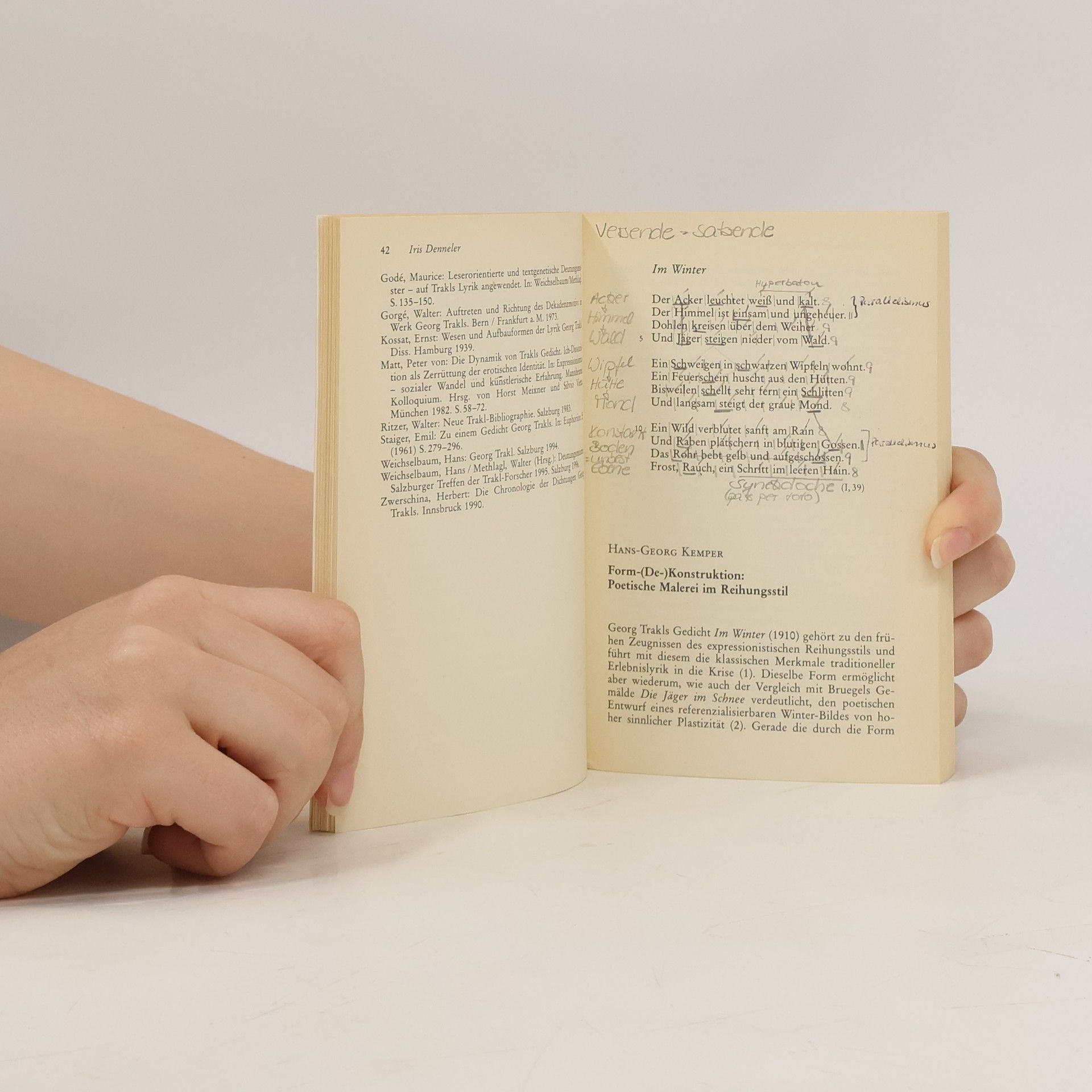 Hans-Georg Kemper Gedichte von Georg Trakl