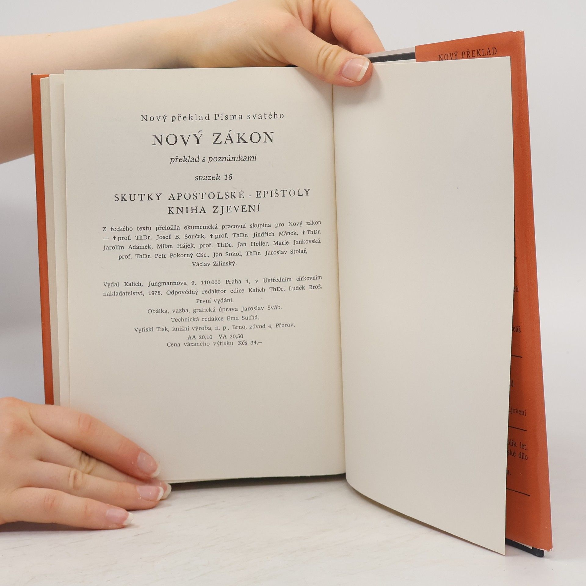 Autorenkollektiv Nový zákon 16. Překlad s poznámkami. Skutky apoštolské. Epištoly. Kniha zjevení