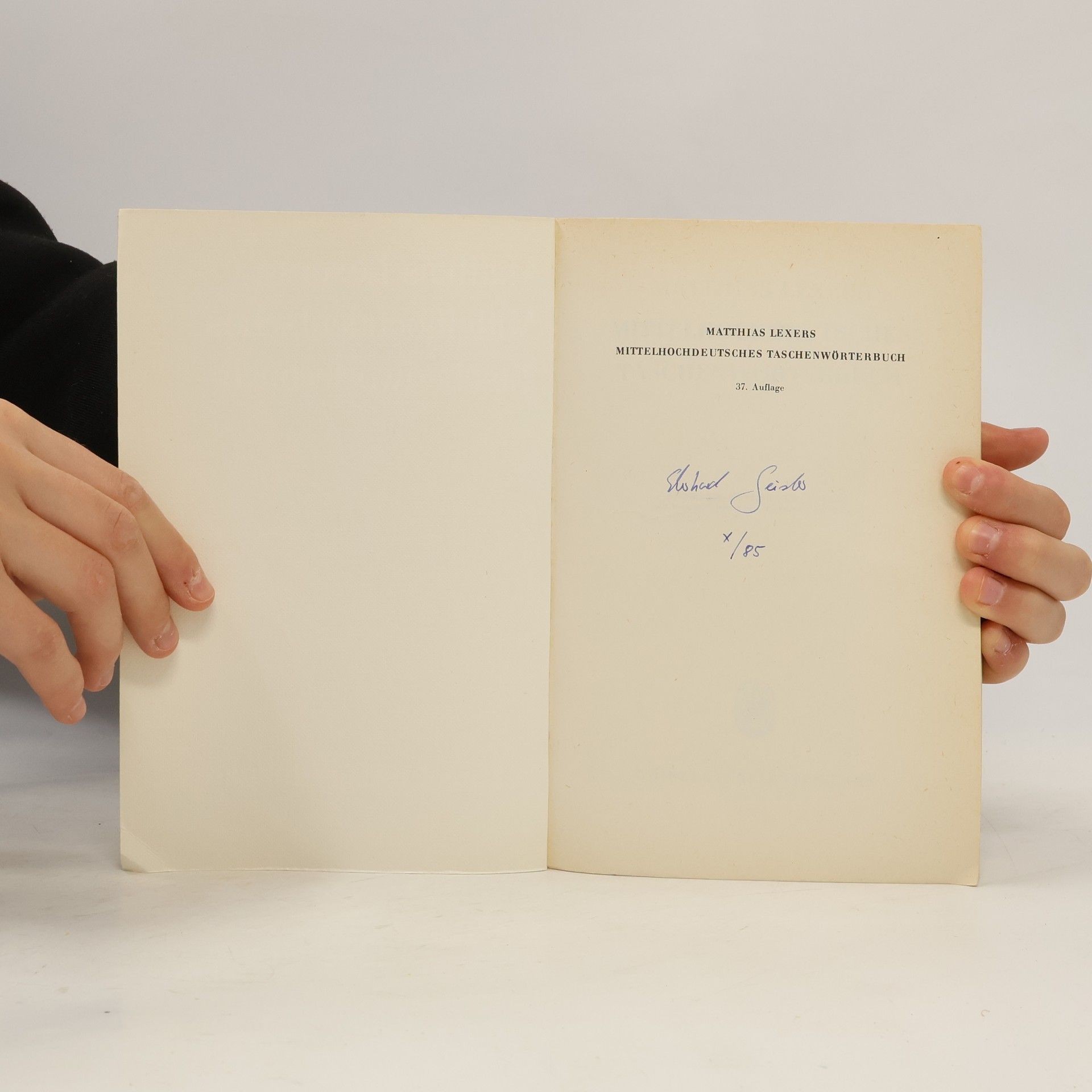 Matthias von Lexer Matthias Lexers mittelhochdeutsches Taschenwörterbuch