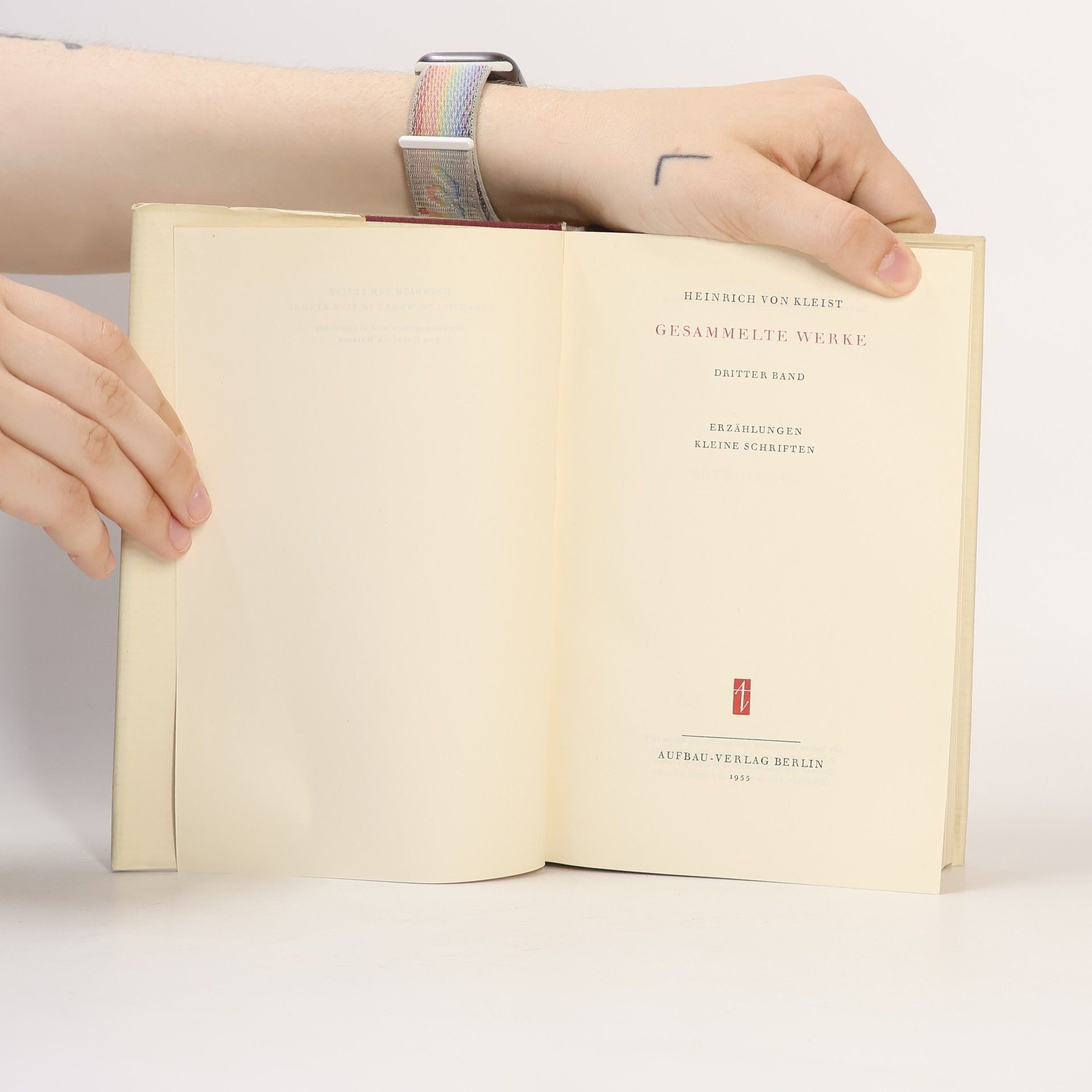 Heinrich von Kleist Gesammelte Werke in vier Bänden Dritter Band