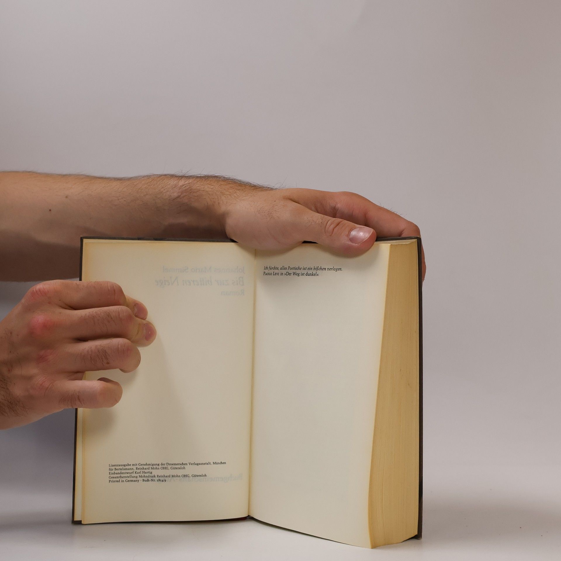 Johannes Mario Simmel Bis zur bitteren Neige