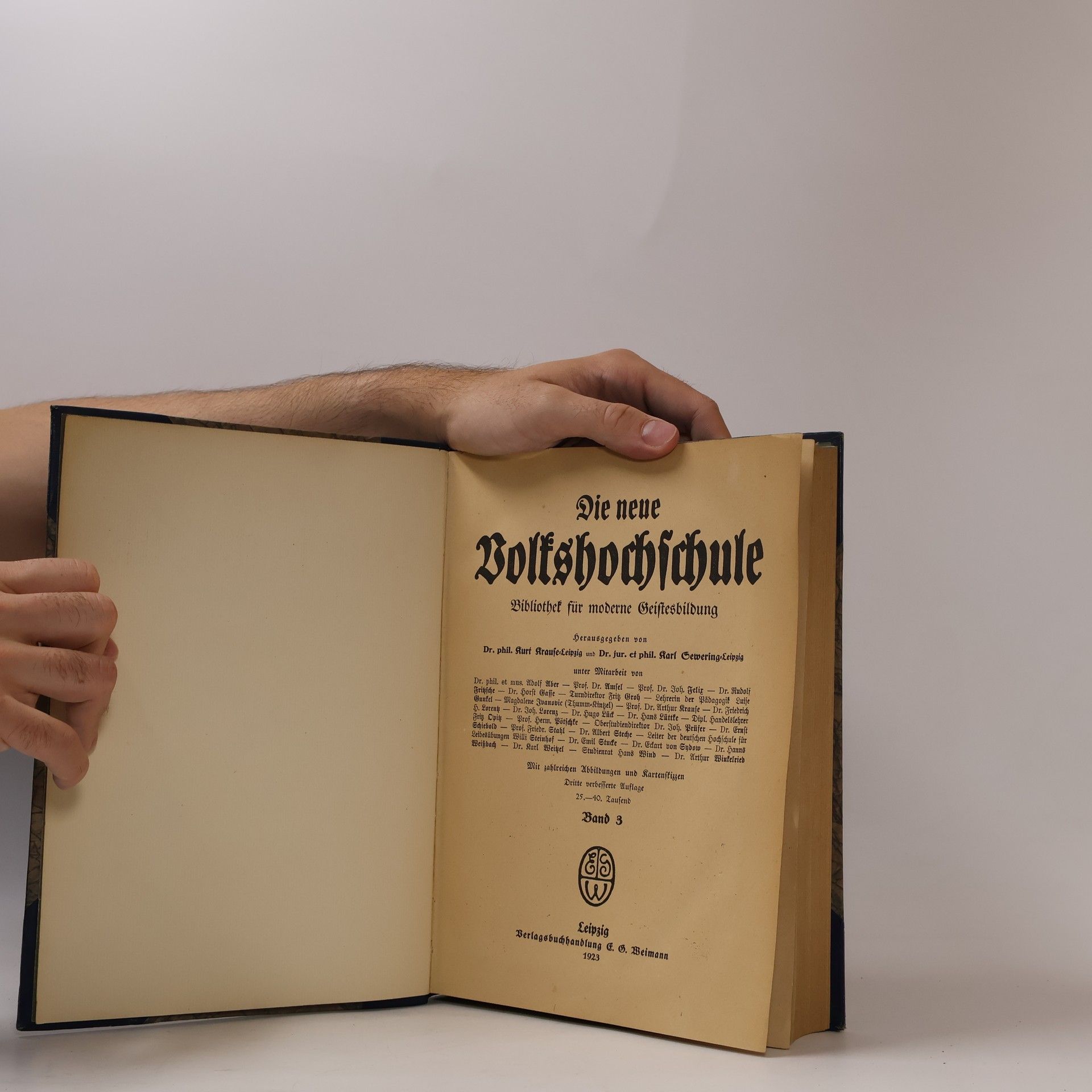 Kurt Krause Die neue Volkshochschule. Band 3