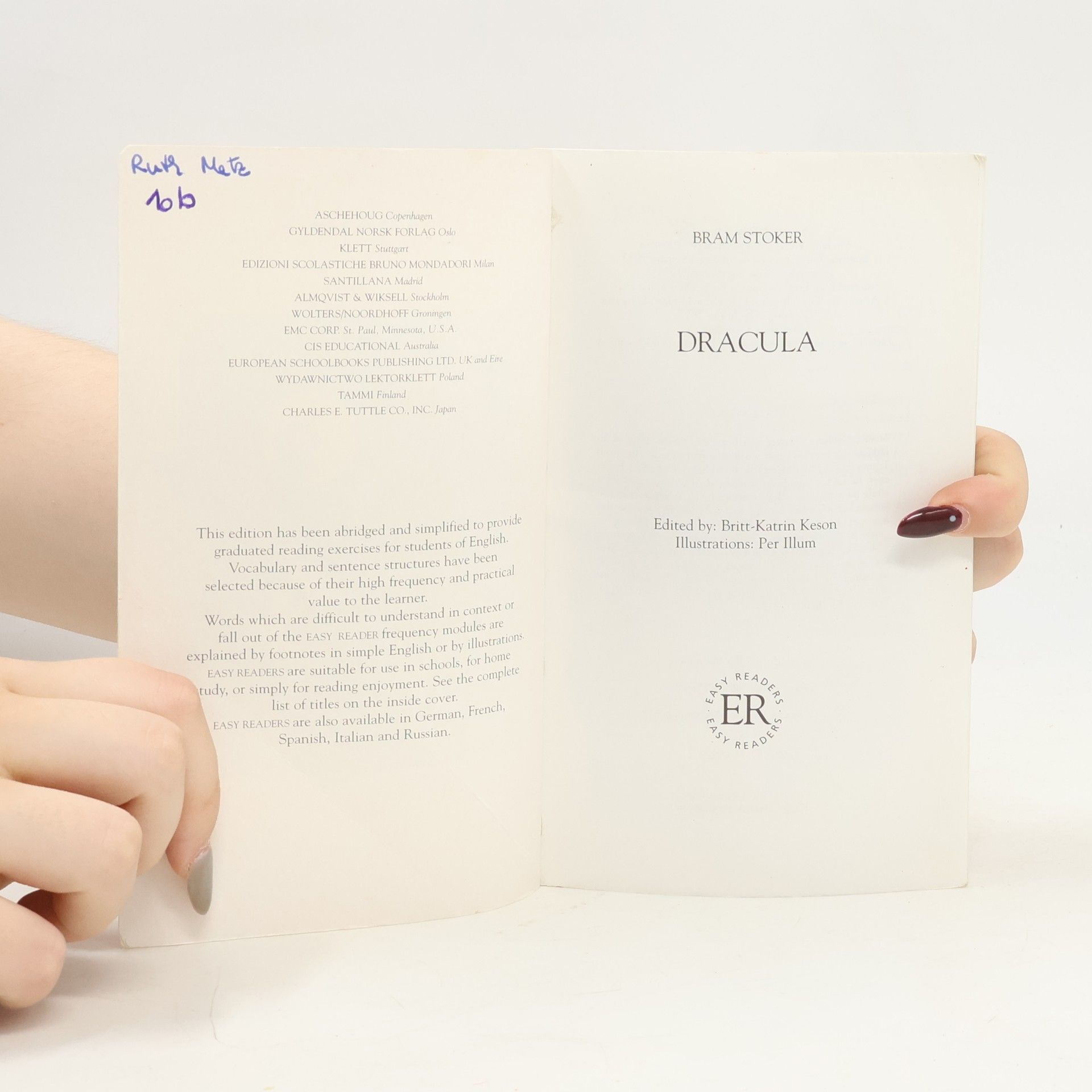 Bram Stoker Easy Readers Classics: Dracula