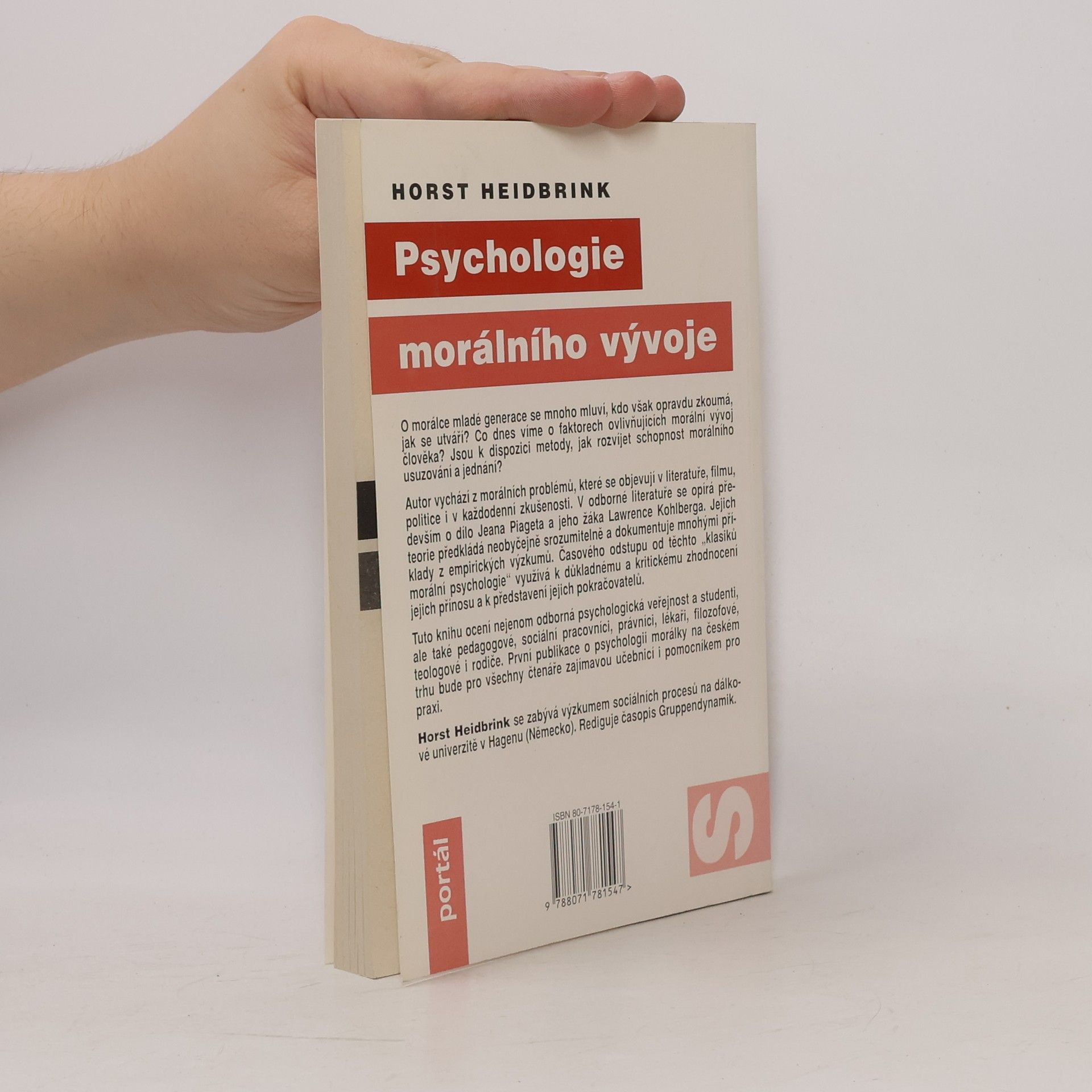 Horst Heidbrink Psychologie morálního vývoje