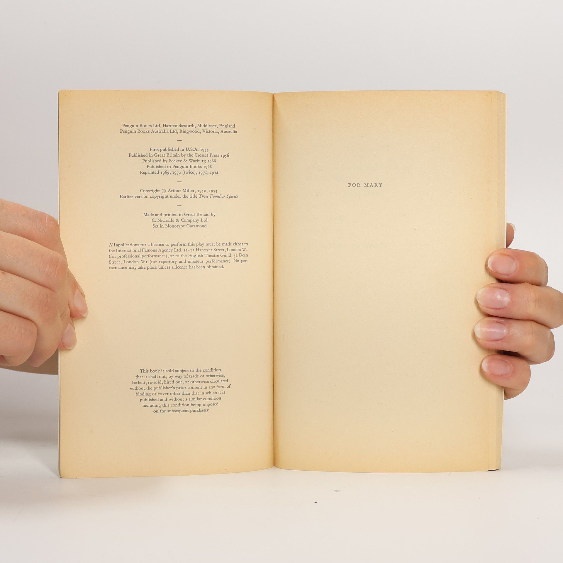 Arthur Miller The Crucible
