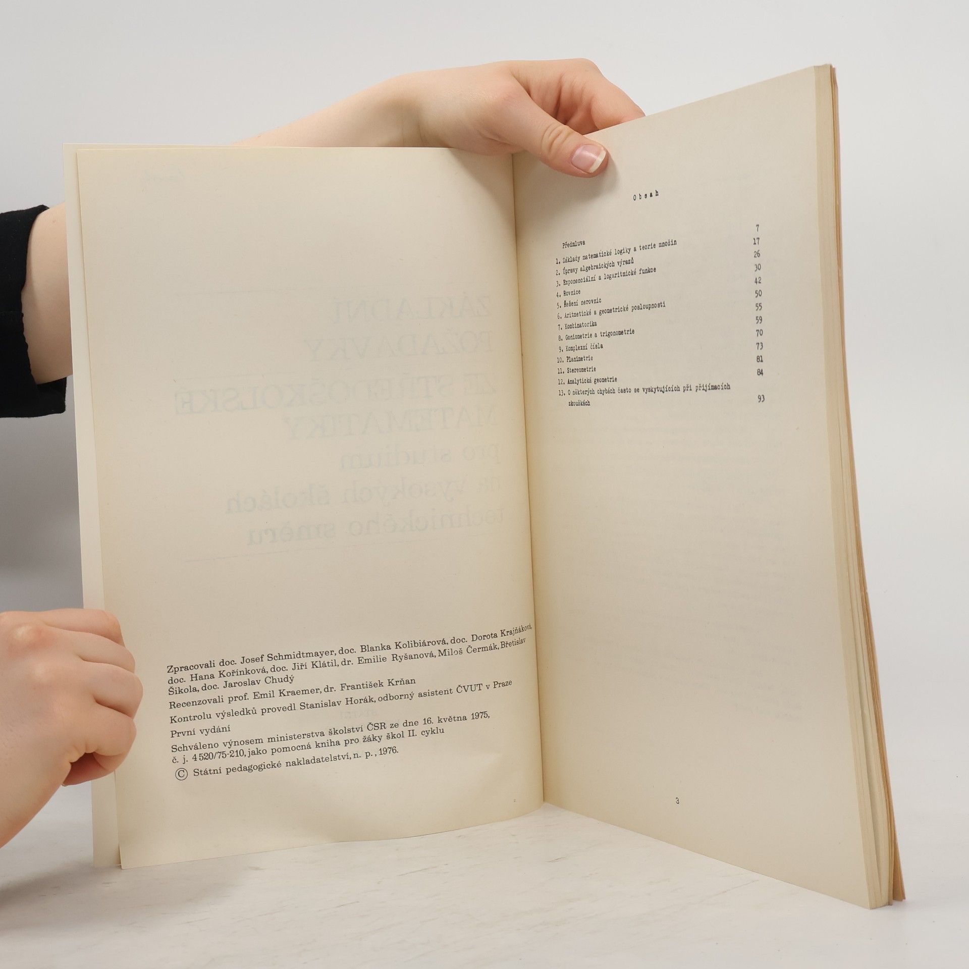 Collectif d'auteurs Základní požadavky ze středoškolské matematiky pro studium na vysokých školách technického směru