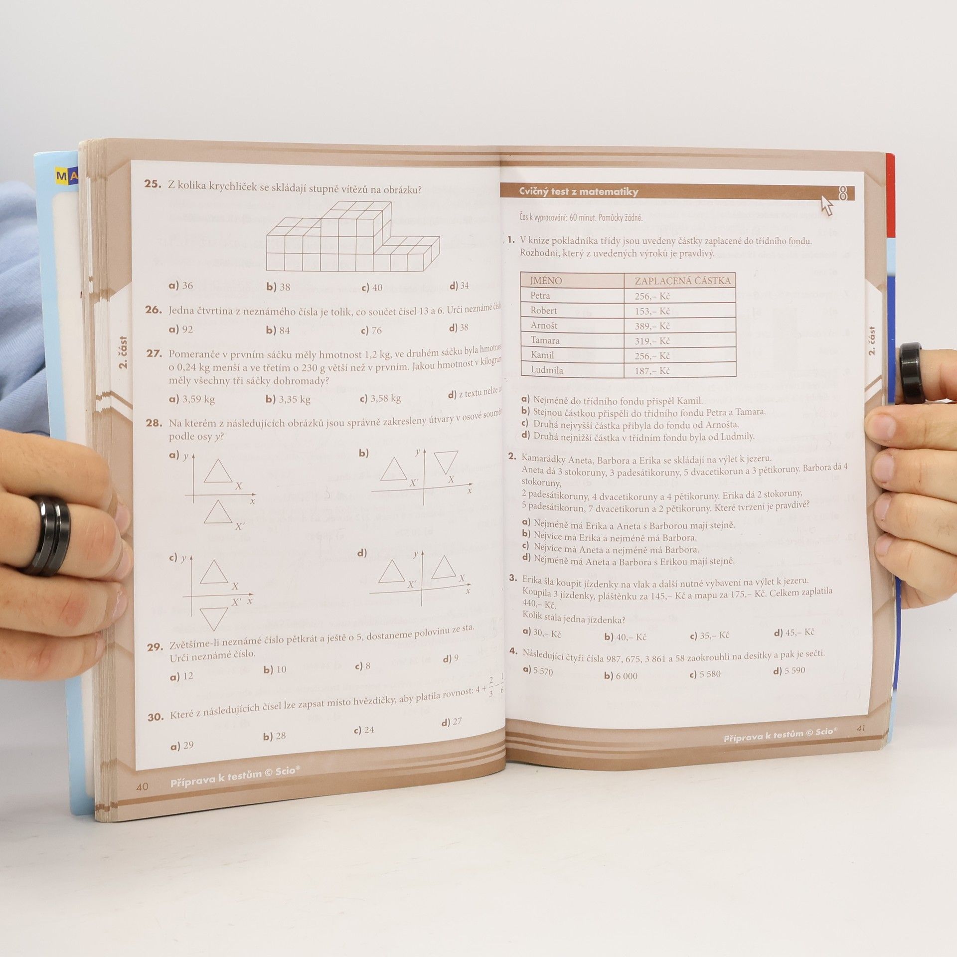 Hana Cacková Testy z víceletých gymnázií 2009 : matematika