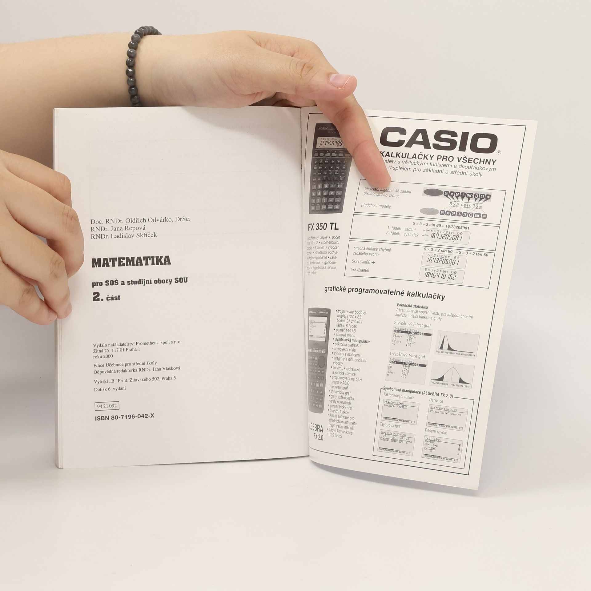 Oldřich Odvárko Matematika pro SOŠ a studijní obory SOU 2. část