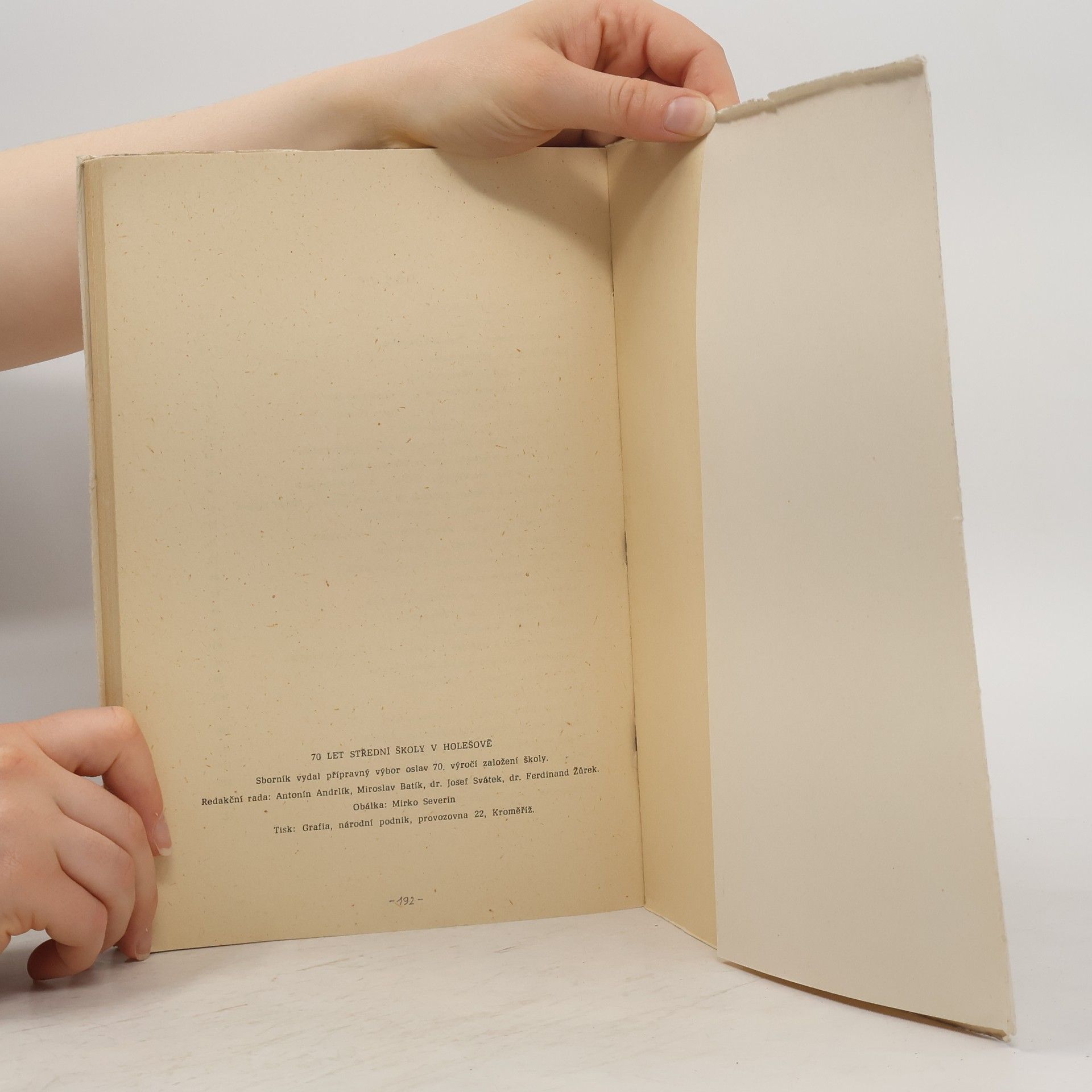 Various authors 70 let střední školy v Holešově