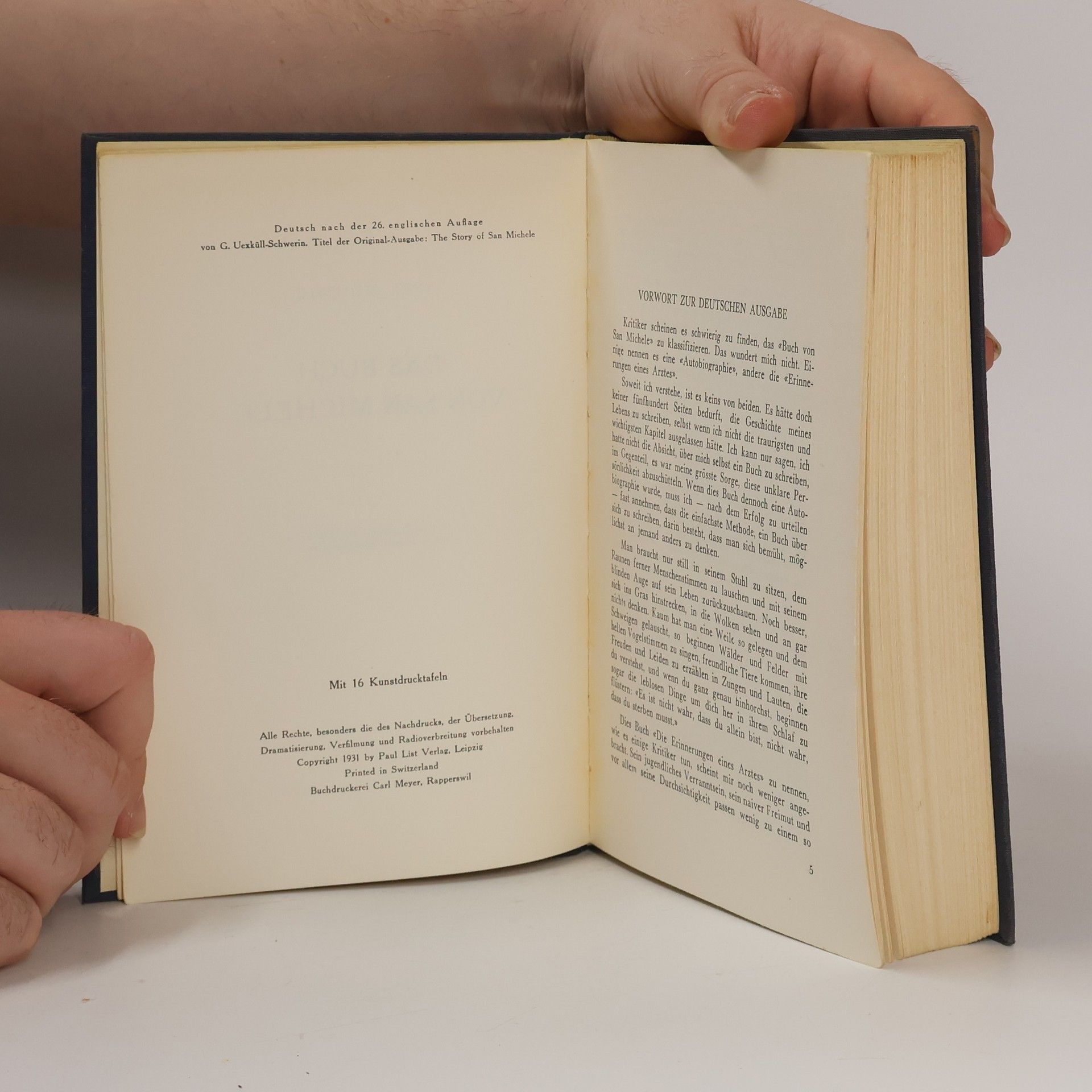 Axel Munthe Das Buch von San Michele