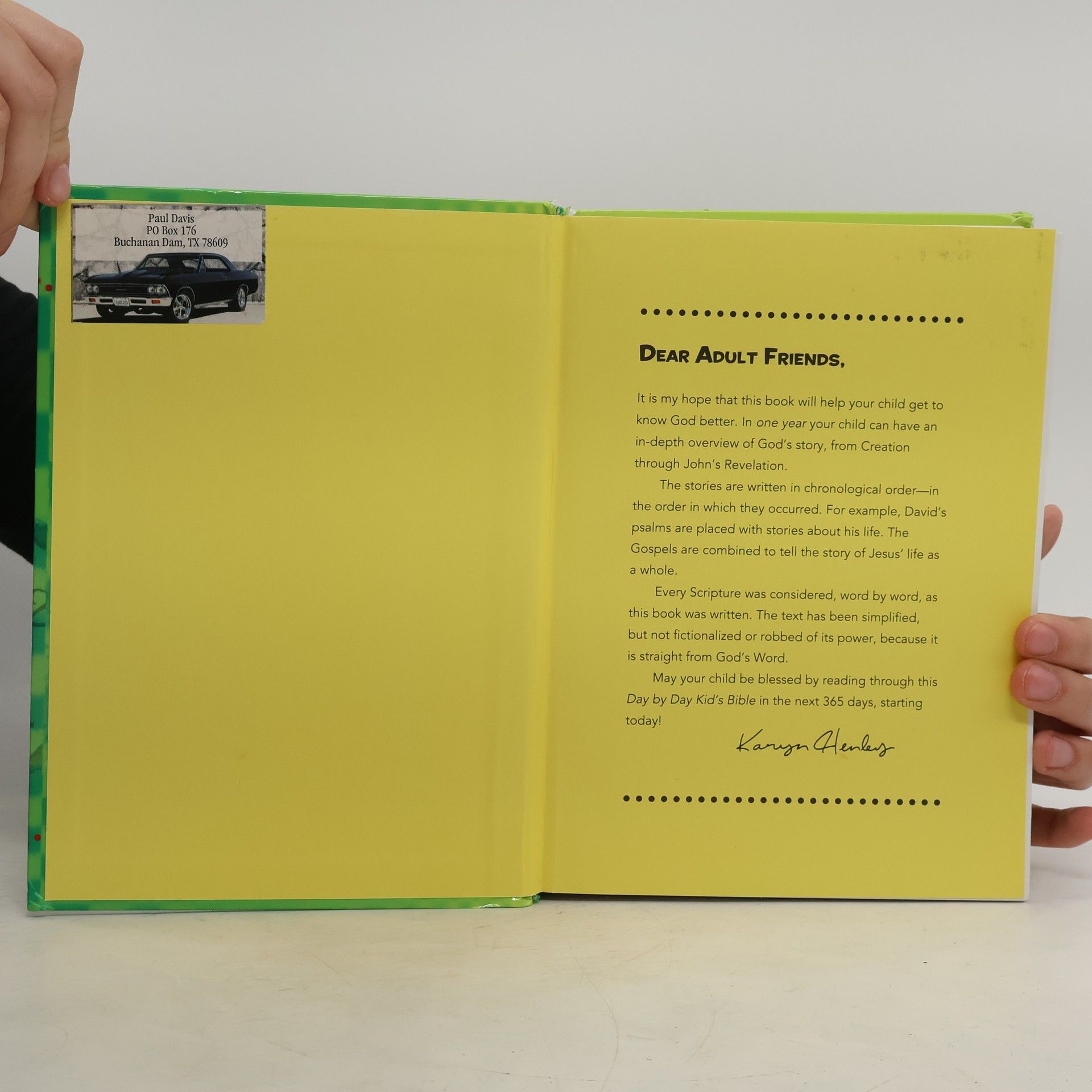 Karyn Henley Day by Day Kid's Bible