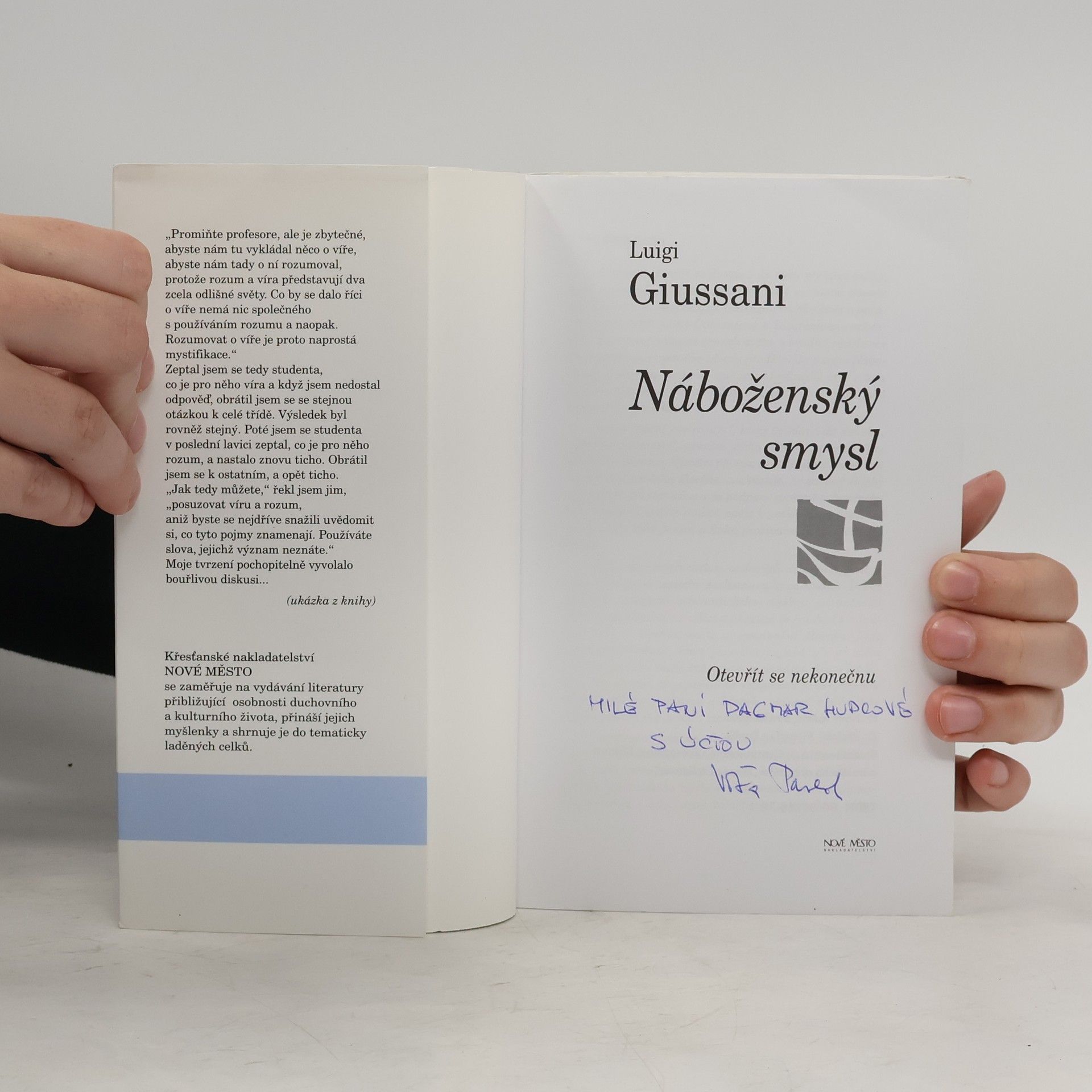 Luigi Giussani Náboženský smysl - Otevřít se nekonečnu