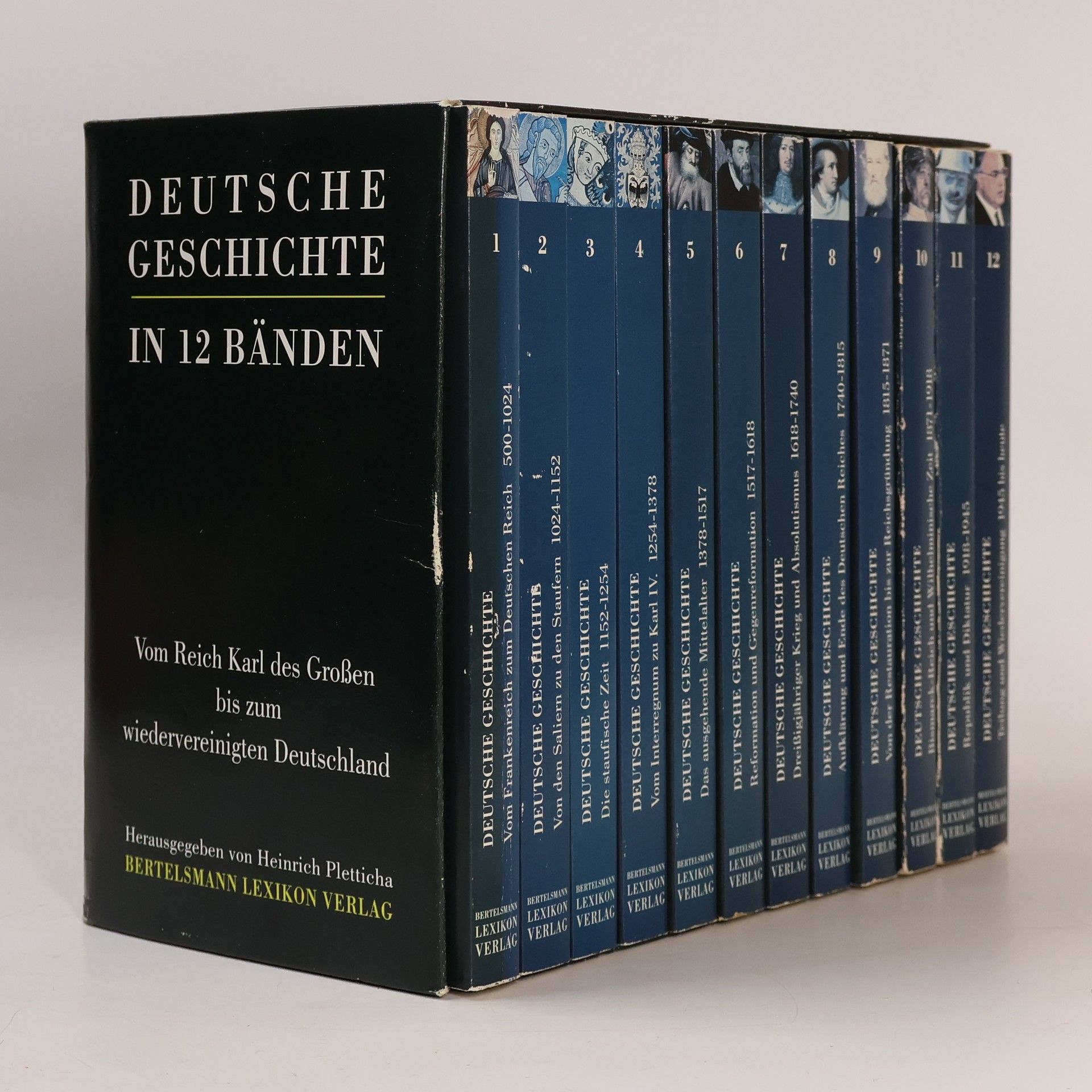 Manfred Firnkes Deutsche Geschichte in 12 Bänden. Herausgegeben von Heinrich Pleticha. 12 Paperback-Bände im Schuber
