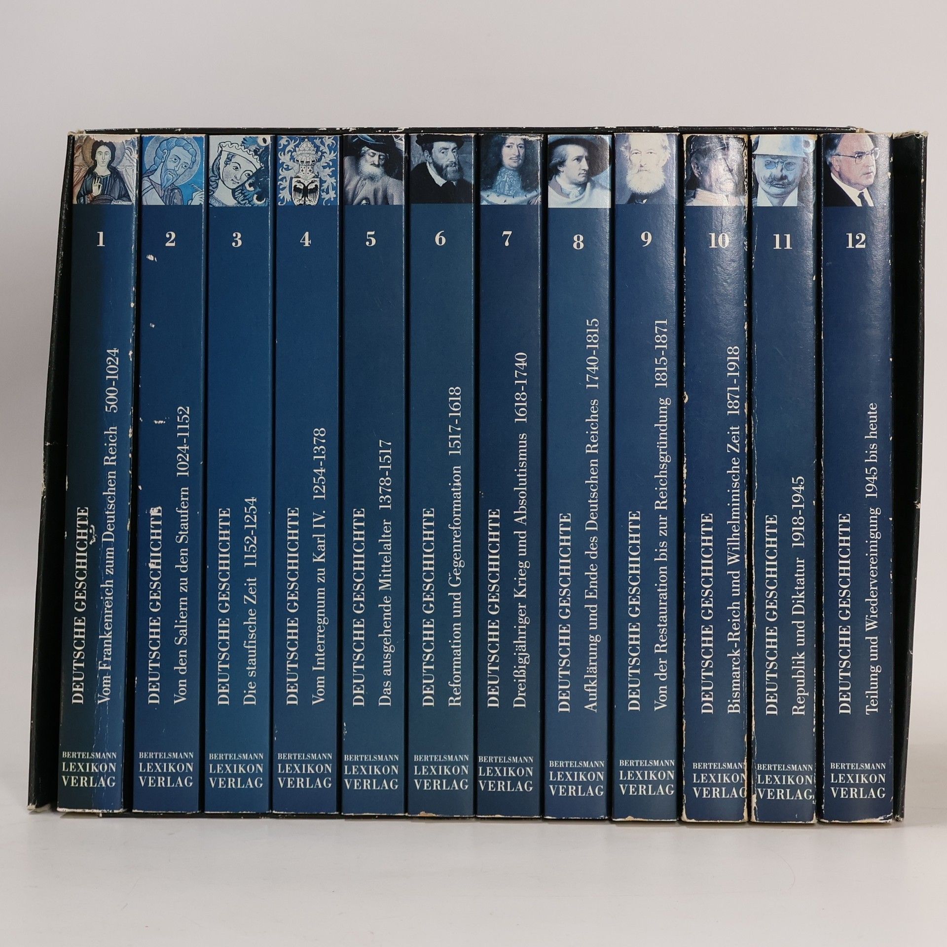 Manfred Firnkes Deutsche Geschichte in 12 Bänden. Herausgegeben von Heinrich Pleticha. 12 Paperback-Bände im Schuber
