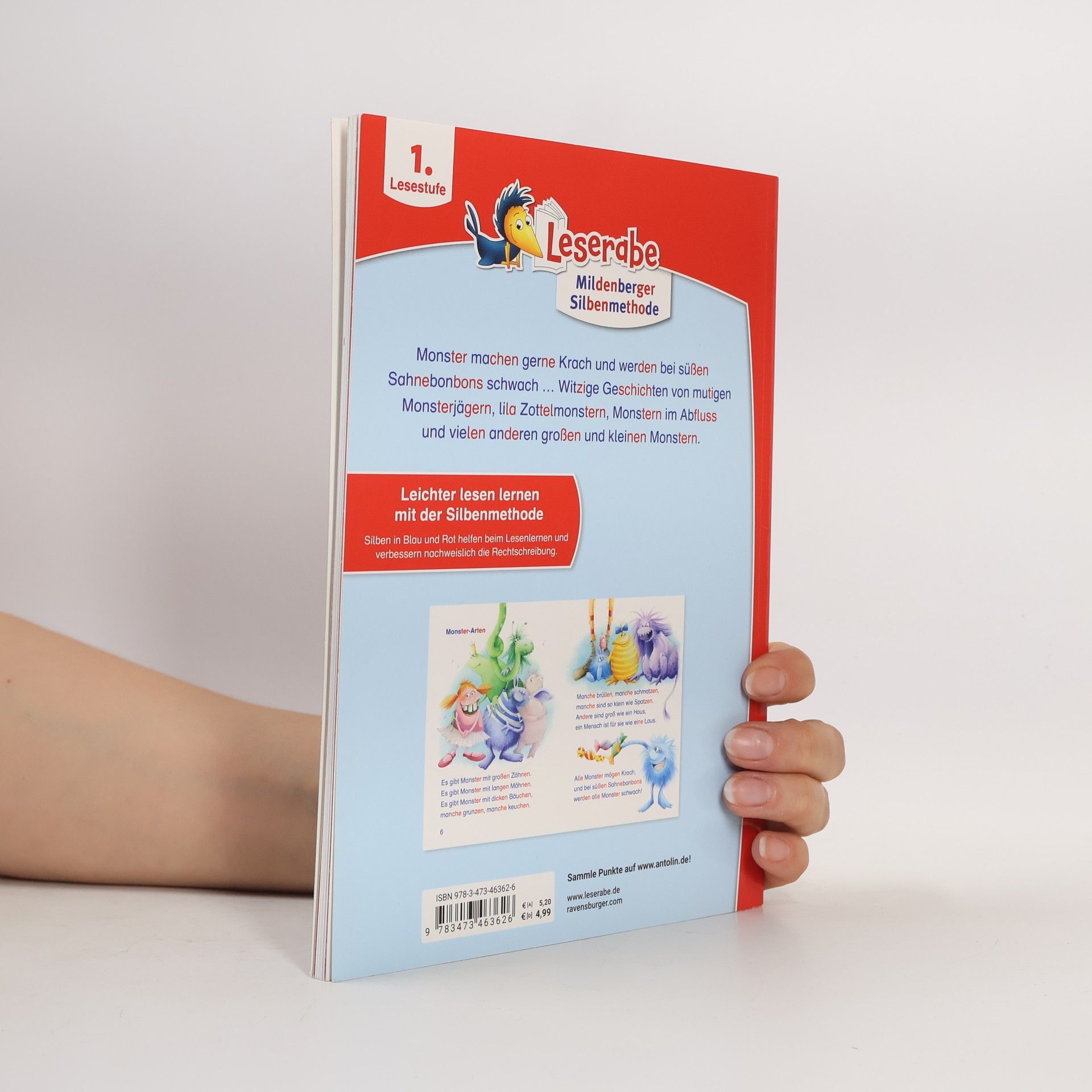 Cornelia Neudert Monstergeschichten - lesen lernen mit dem Leseraben - Erstlesebuch - Kinderbuch ab 6 Jahren mit Silbengeschichten zum Lesenlerne