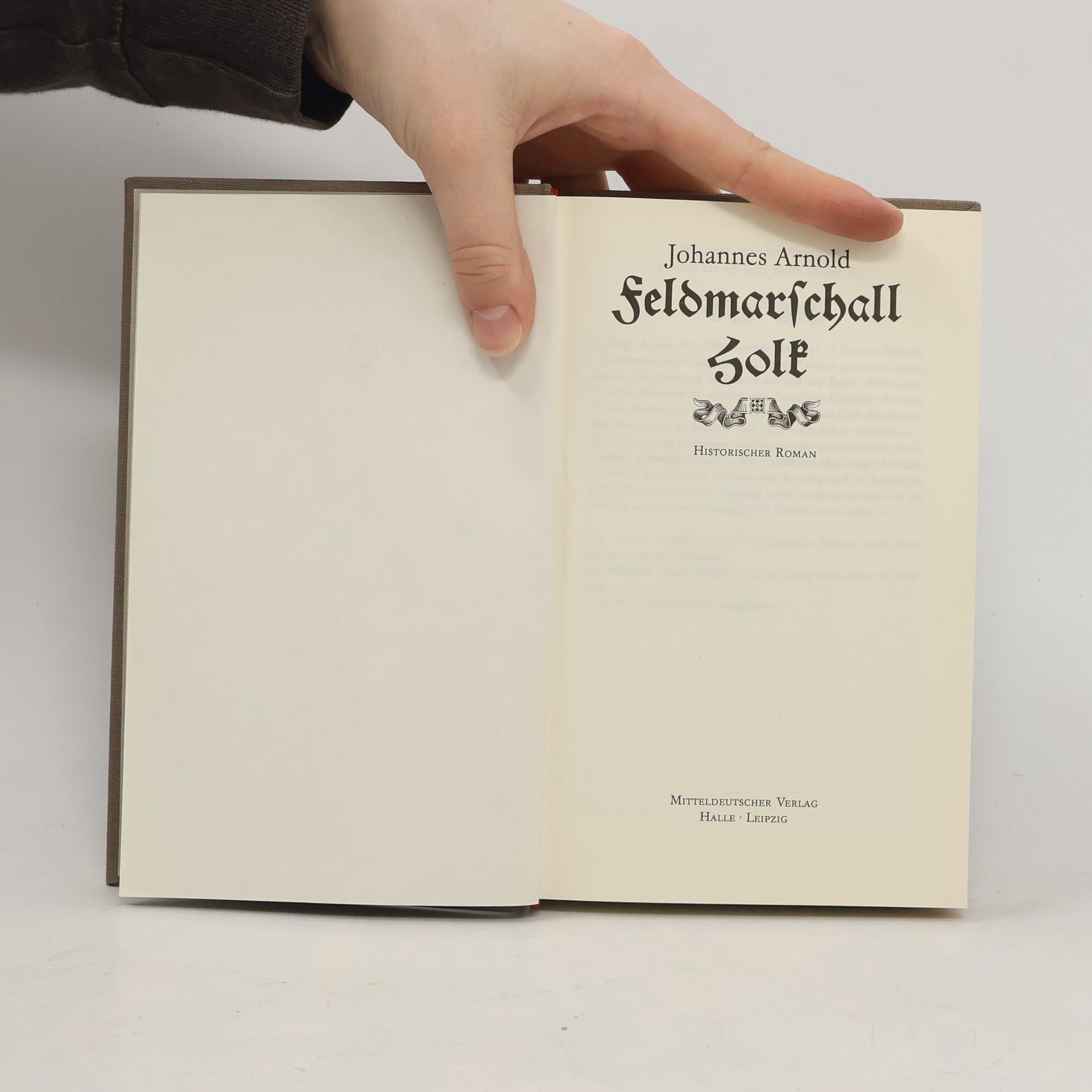Johannes Arnold Feldmarschall Holk